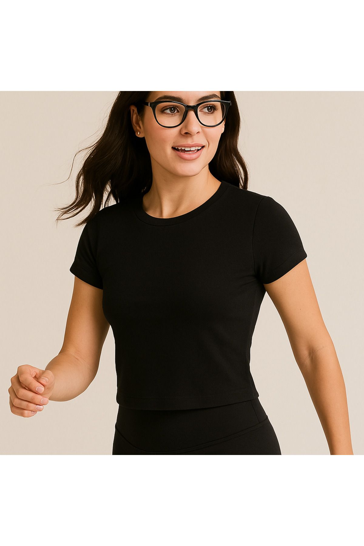 midfit Kadın Regular Fit Kesim Bisiklet Yaka Kısa Kollu T-Shirt