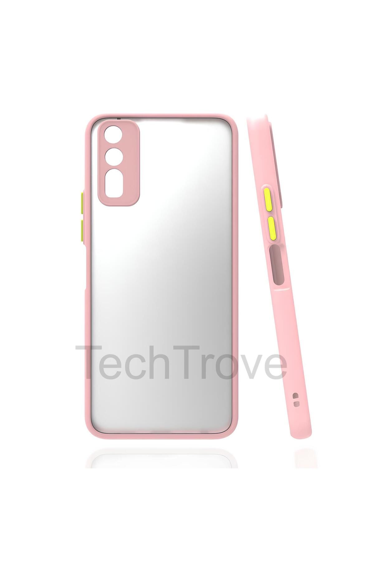 TechTrove Vivo Y11S Kılıf Buzlu Tasarım Kenarları Yumuşak Kamera Koruma Çıkıntılı Kapak