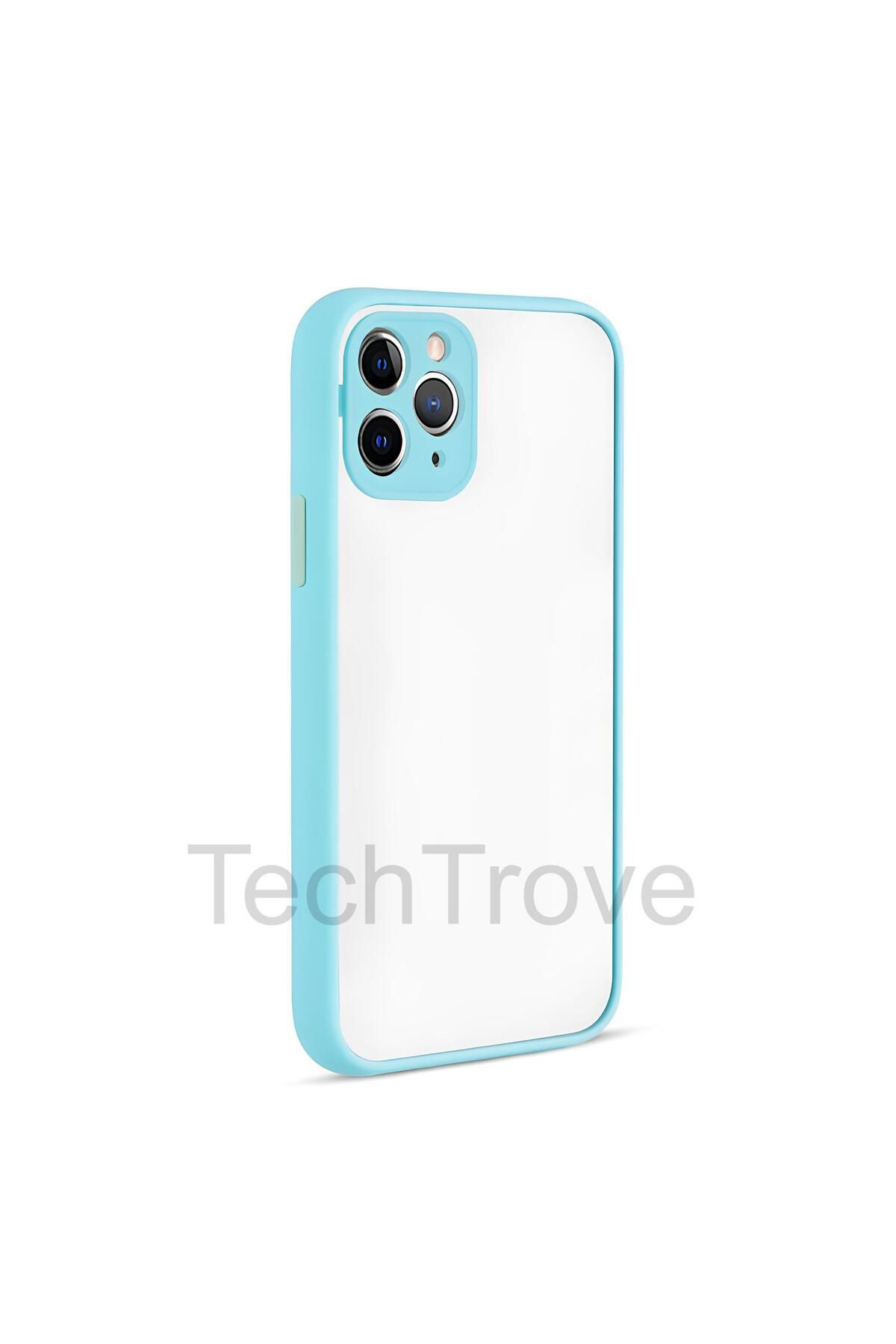 TechTrove Apple iPhone 11 Pro Kılıf Buzlu Tasarım Kenarları Yumuşak Kamera Koruma Çıkıntılı Kapak