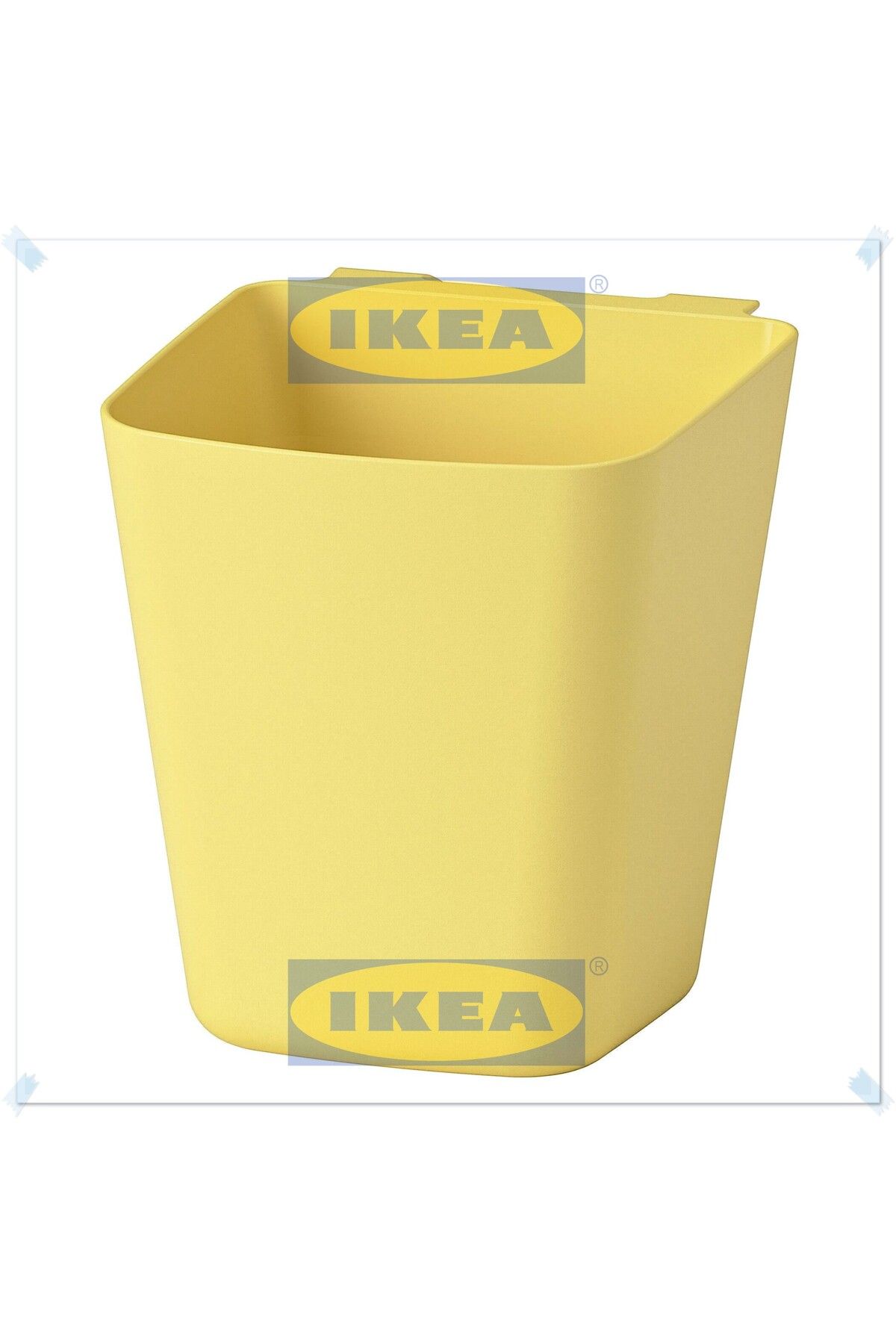 IKEA Sunnersta Açık Sarı Kap, Kaşıklık, Raya Asılan Askılı Kaşıklık, 12x11 cm