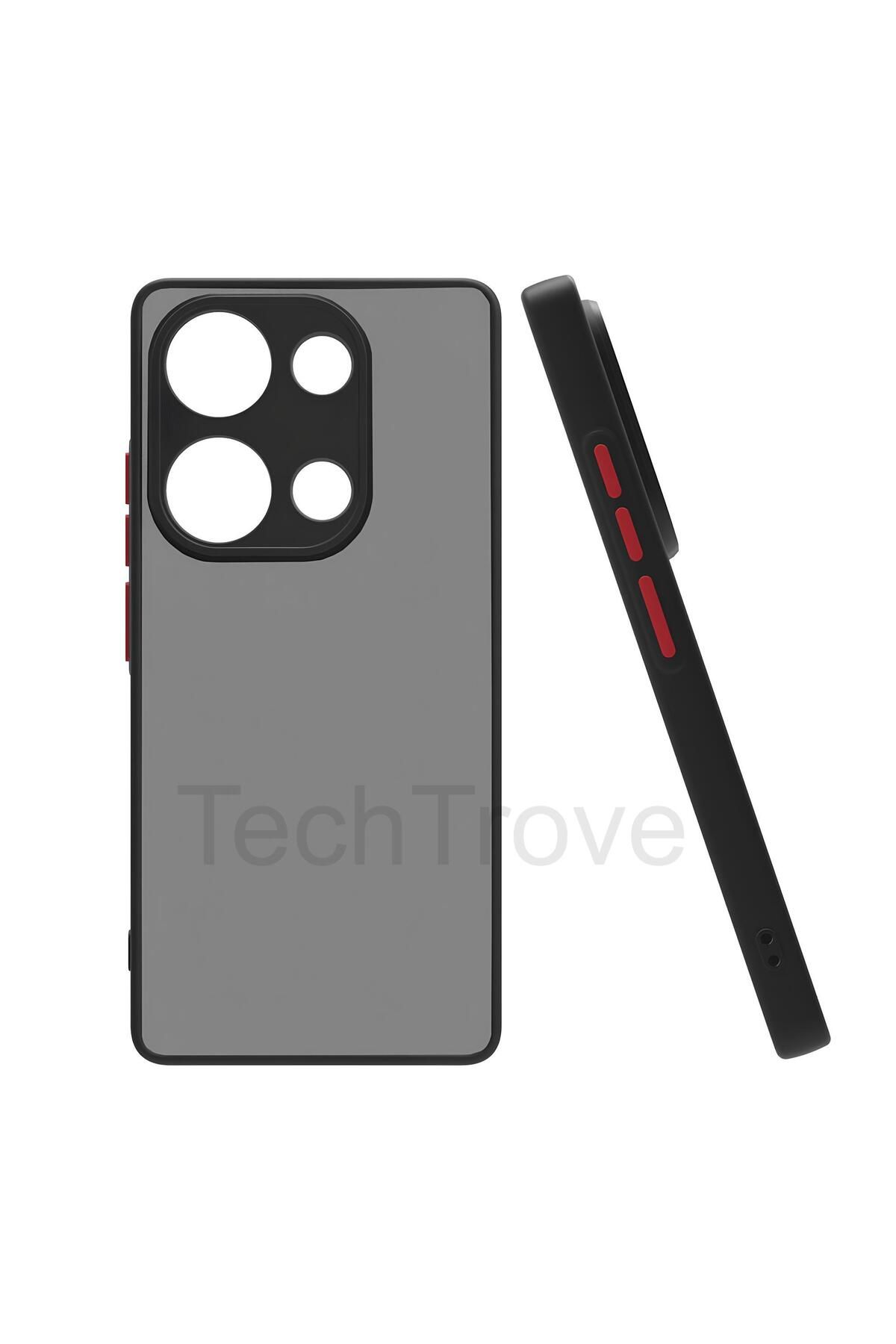 TechTrove Xiaomi Redmi Note 13 Pro 5G Kılıf Buzlu Tasarım Kenarları Yumuşak Kamera Koruma Çıkıntılı Kapak