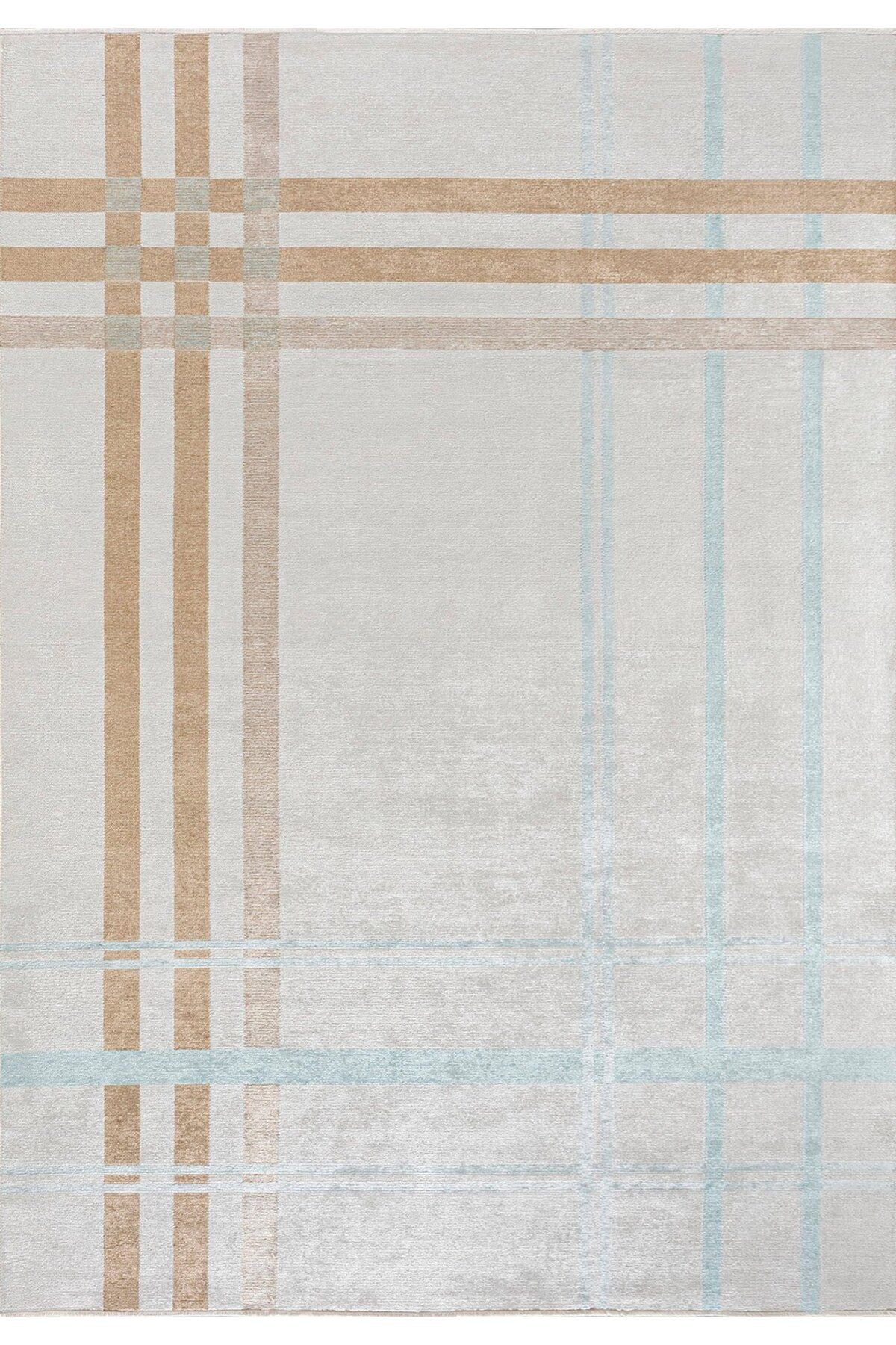 BM Home SCOTCH KOYU BEJ - BUZ MAVİSİ - EKRU 200X300 CM HALI