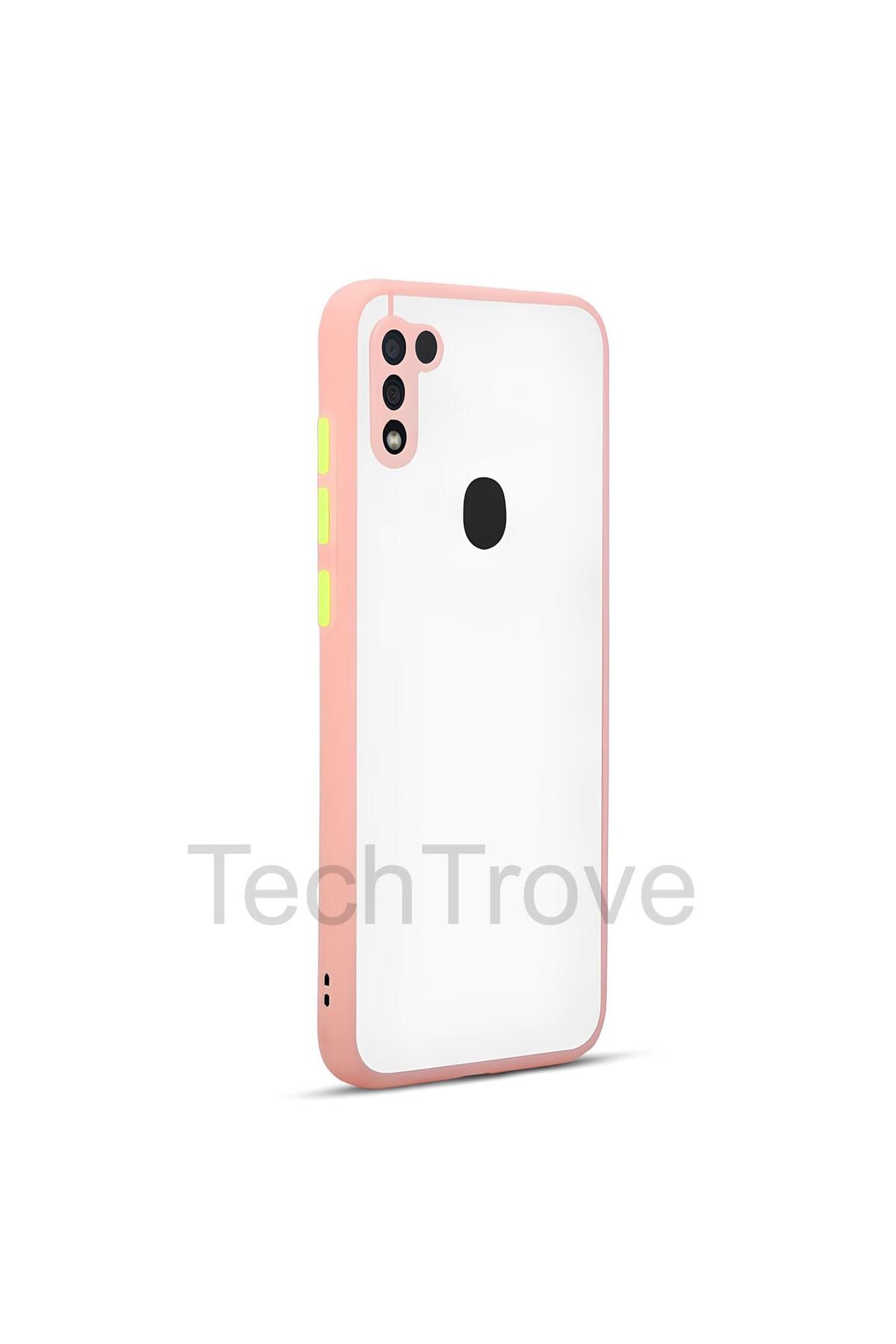TechTrove Samsung Galaxy A11 Kılıf Buzlu Tasarım Kenarları Yumuşak Kamera Koruma Çıkıntılı Kapak