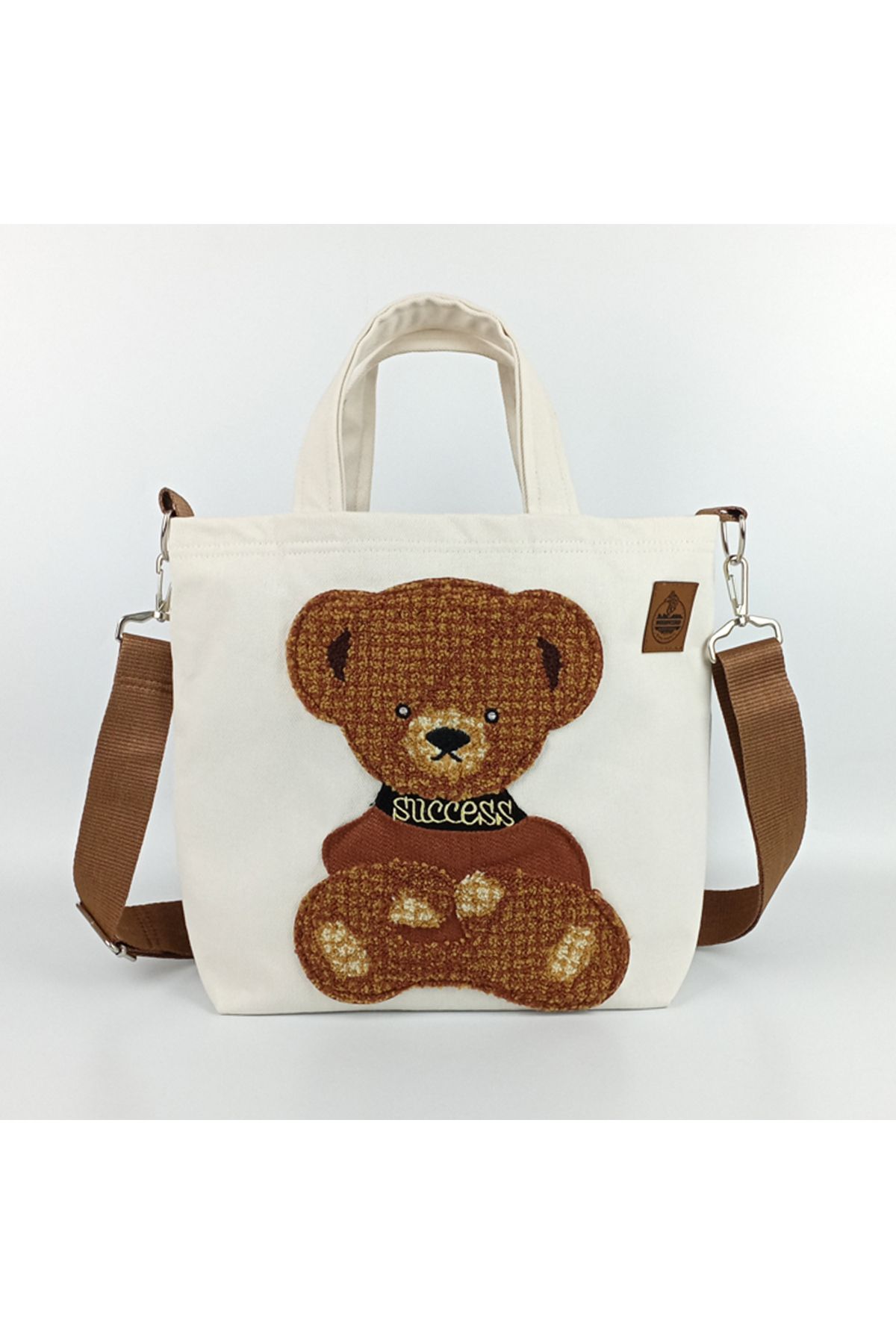 woodycord Tasarım Success Ayıcıklı Tote Çanta