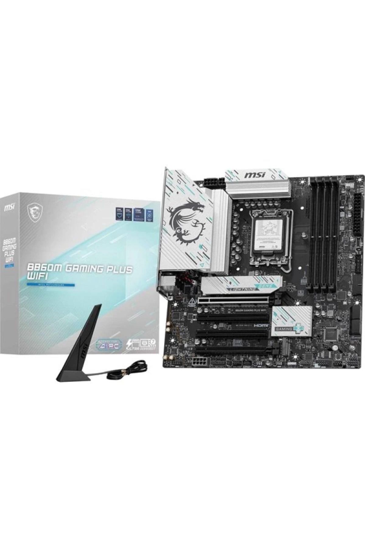ÖYKÜ VE YİĞİT MSI B860M GAMING PLUS WIFI-7 DDR5 HDMI-DP PCIE 5.0 1851P mATX