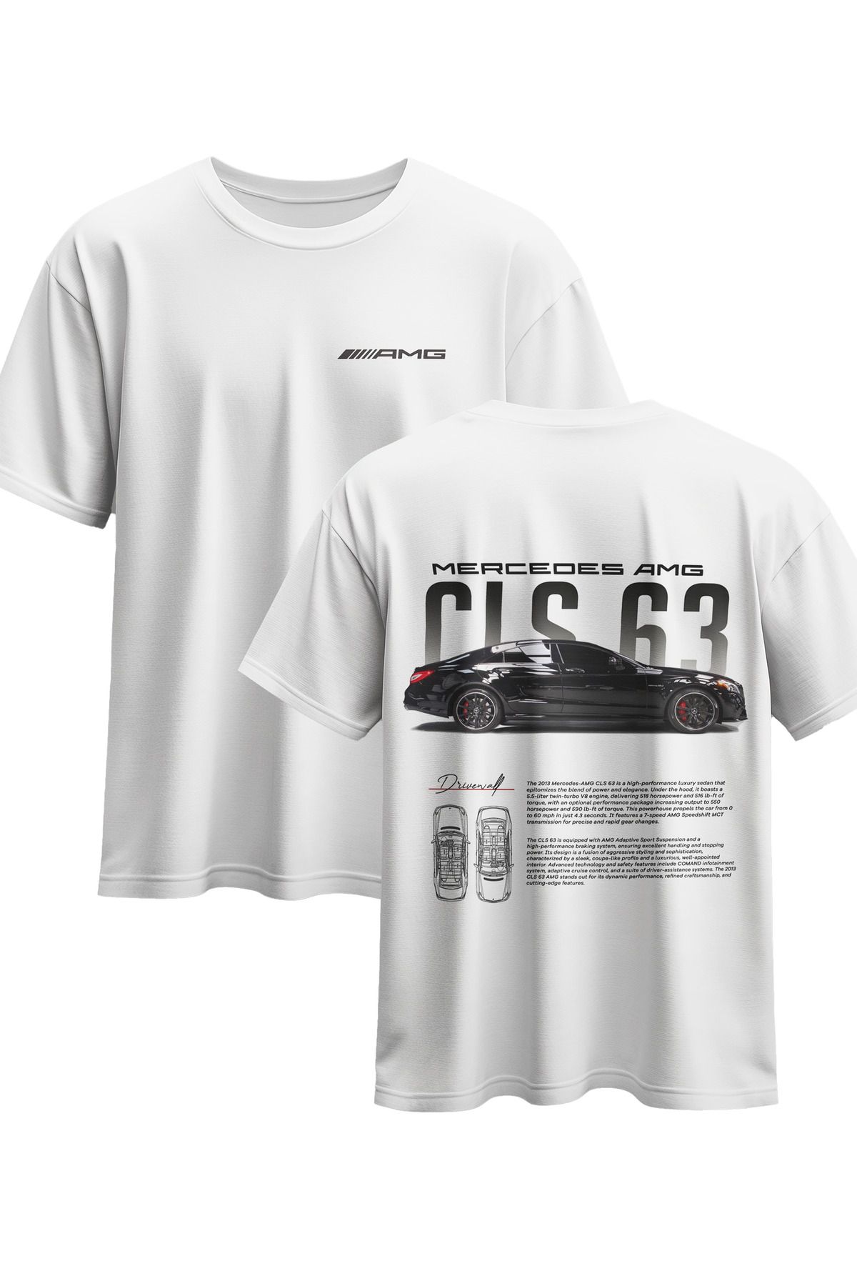 kidzzy Mercedes CLS 63 baskılı t-shirt
