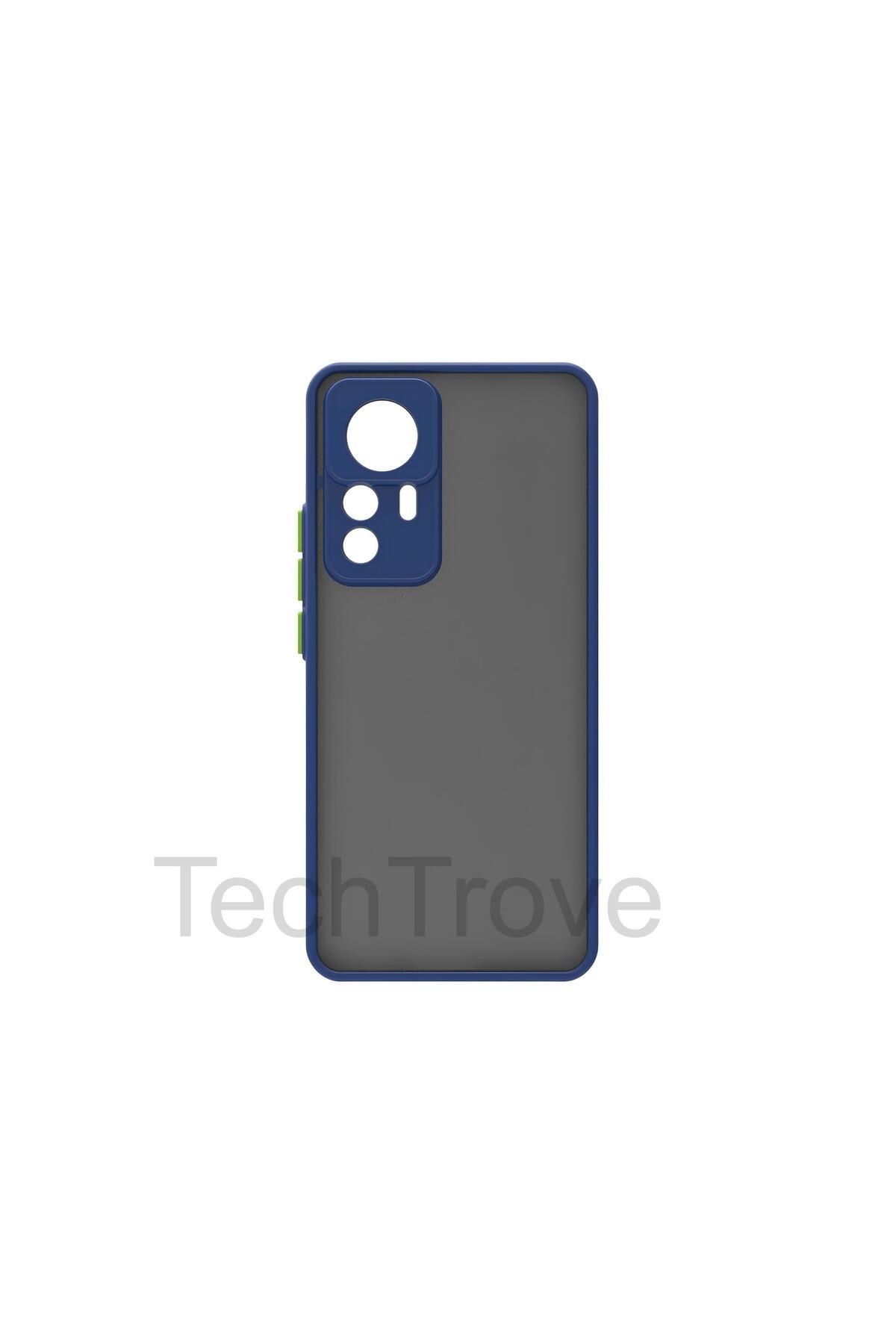 TechTrove Xiaomi Mi 12T Pro Kılıf Buzlu Tasarım Kenarları Yumuşak Kamera Koruma Çıkıntılı Kapak