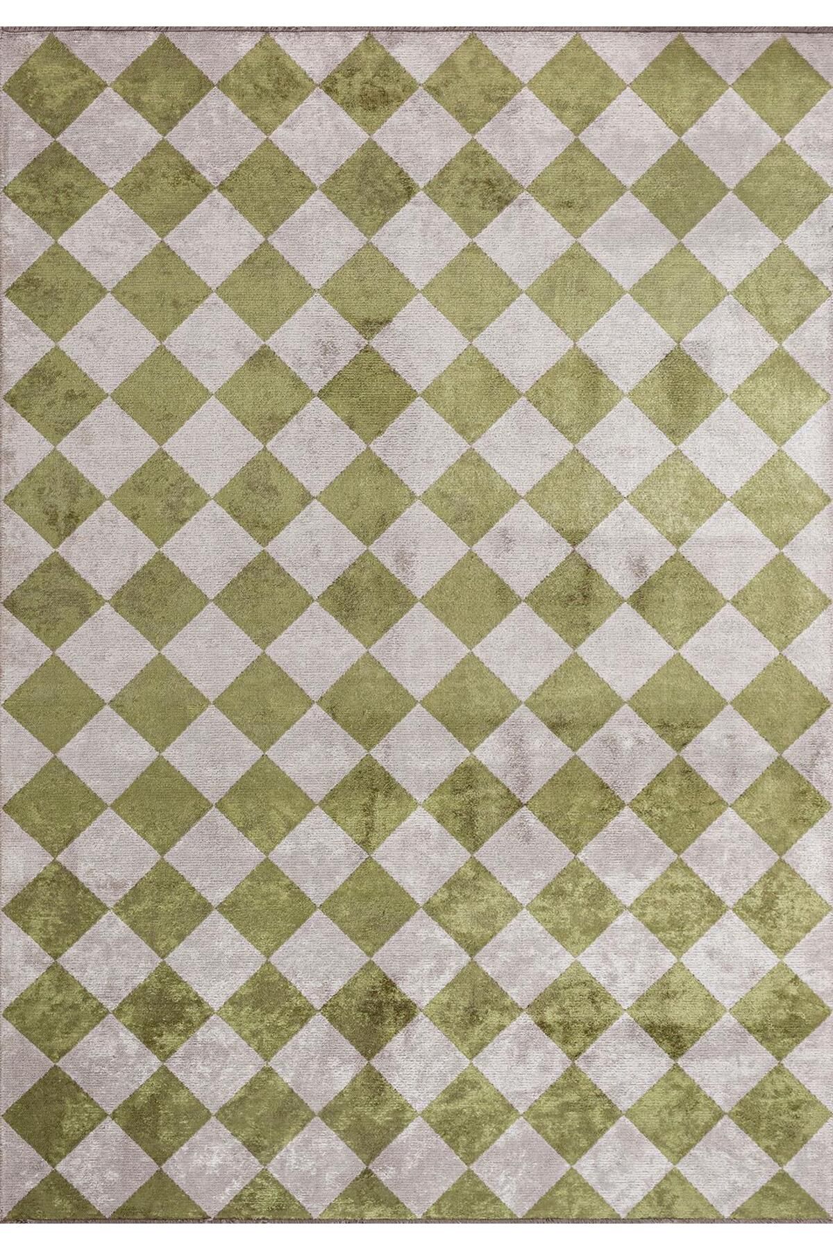 BM Home RETRO YEŞİL - AÇIK KREM 200X300 CM HALI