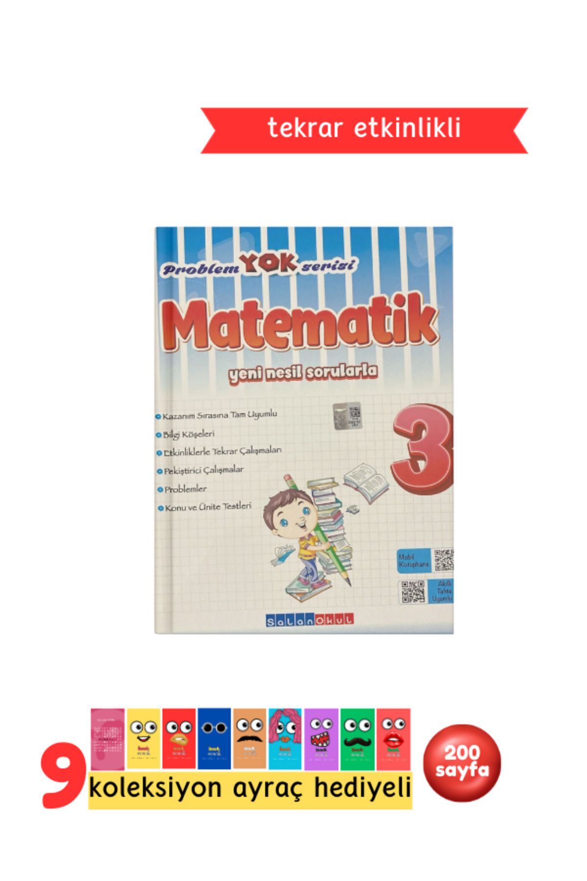 Pembe Yayınevi Salan Yayınları 3.Sınıf Problem Yok Serisi Matematik Soru Bankası