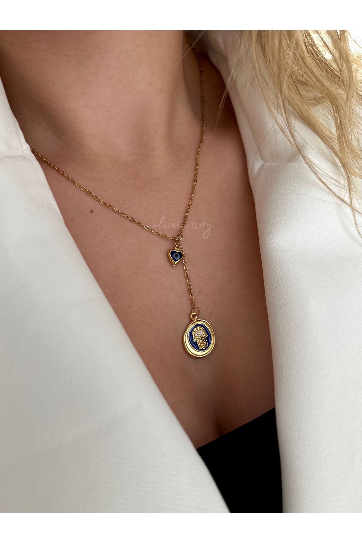 Alis Accessory Fatma ana nazar charm kolye