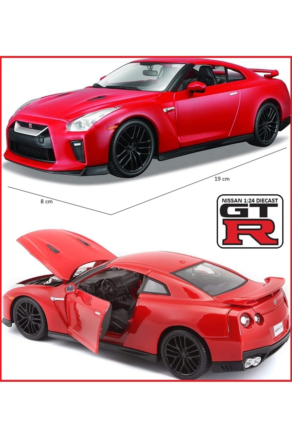 Y*2様 Aape Nissan GT-R 1/28 スケール OYUNCAKSAHİLİ Nissan Gtr 2017 Model Diecast Metal 1.24 Scale