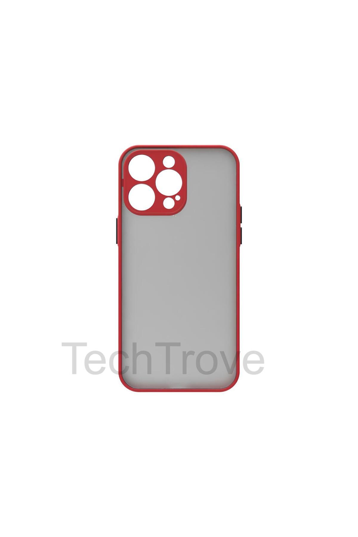 TechTrove Apple iPhone 14 Pro Kılıf Buzlu Tasarım Kenarları Yumuşak Kamera Koruma Çıkıntılı Kapak