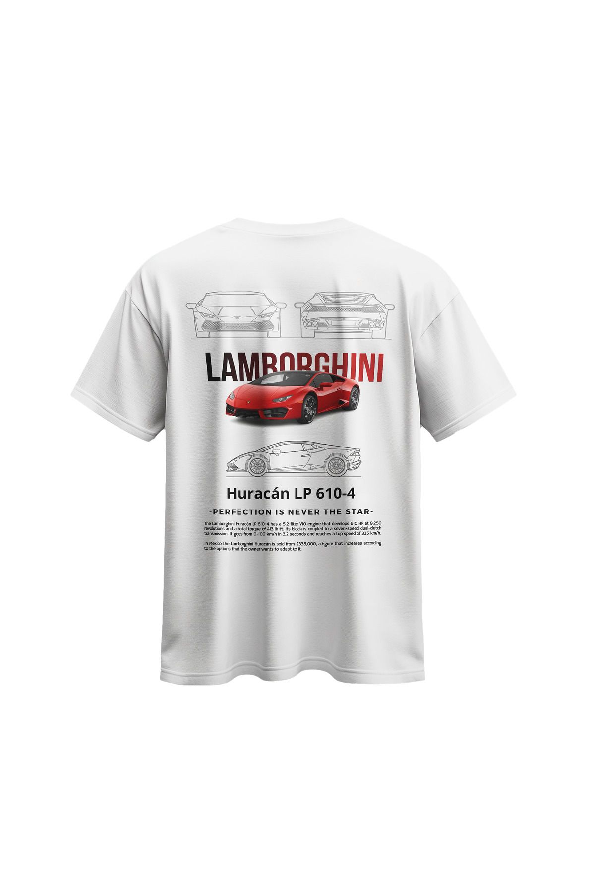 kidzzy Lamborghini dijital baskılı t-shirt