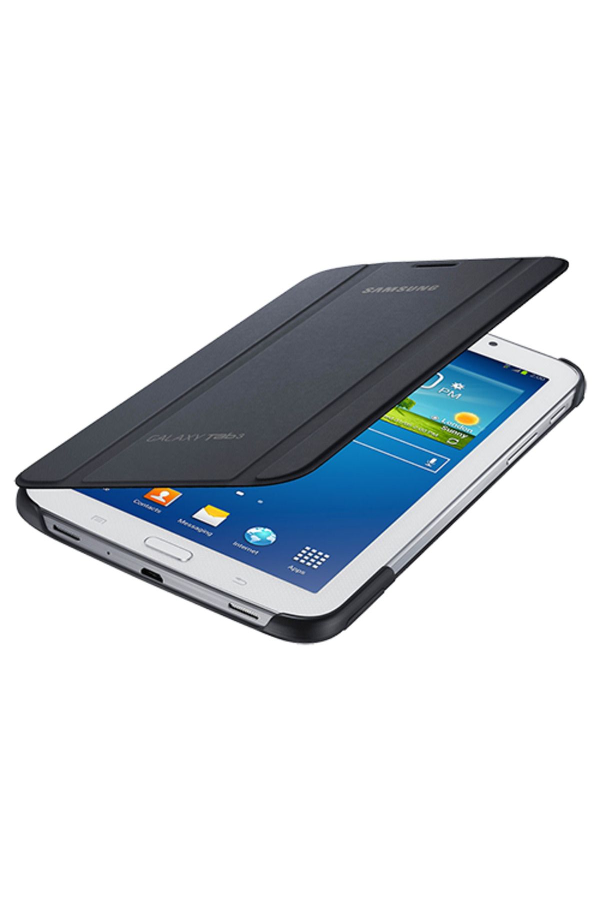 Samsung Galaxy Tab 3 7.0" T210 ile Uyumlu Bookcover Kılıf Siyah EF-BT210BSEGWW