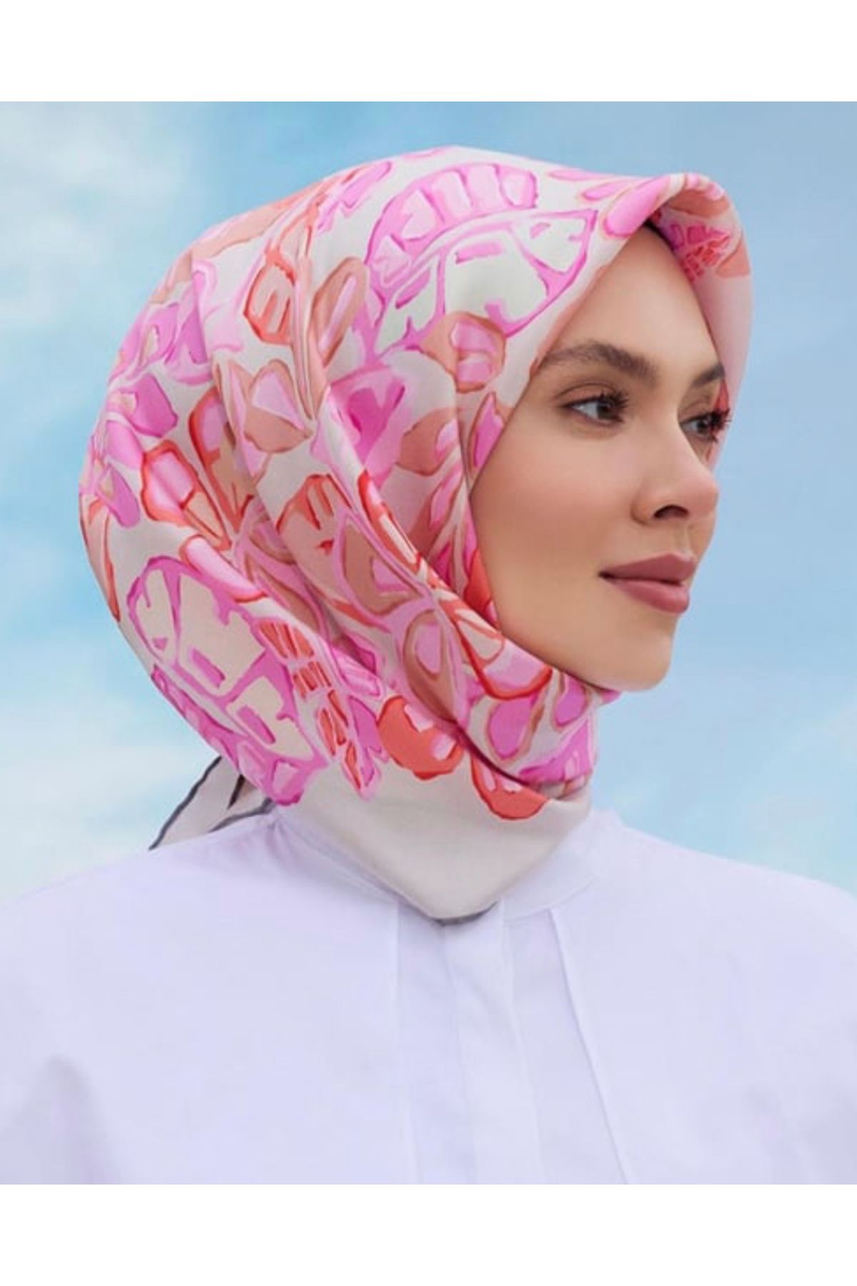 Belli twill ipek eşarp