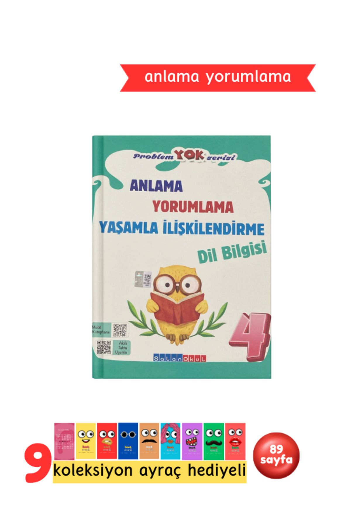 Pembe Yayınevi Salan Yayınları 4.Sınıf Problem Yok Serisi Dil Bilgisi Soru Bankası