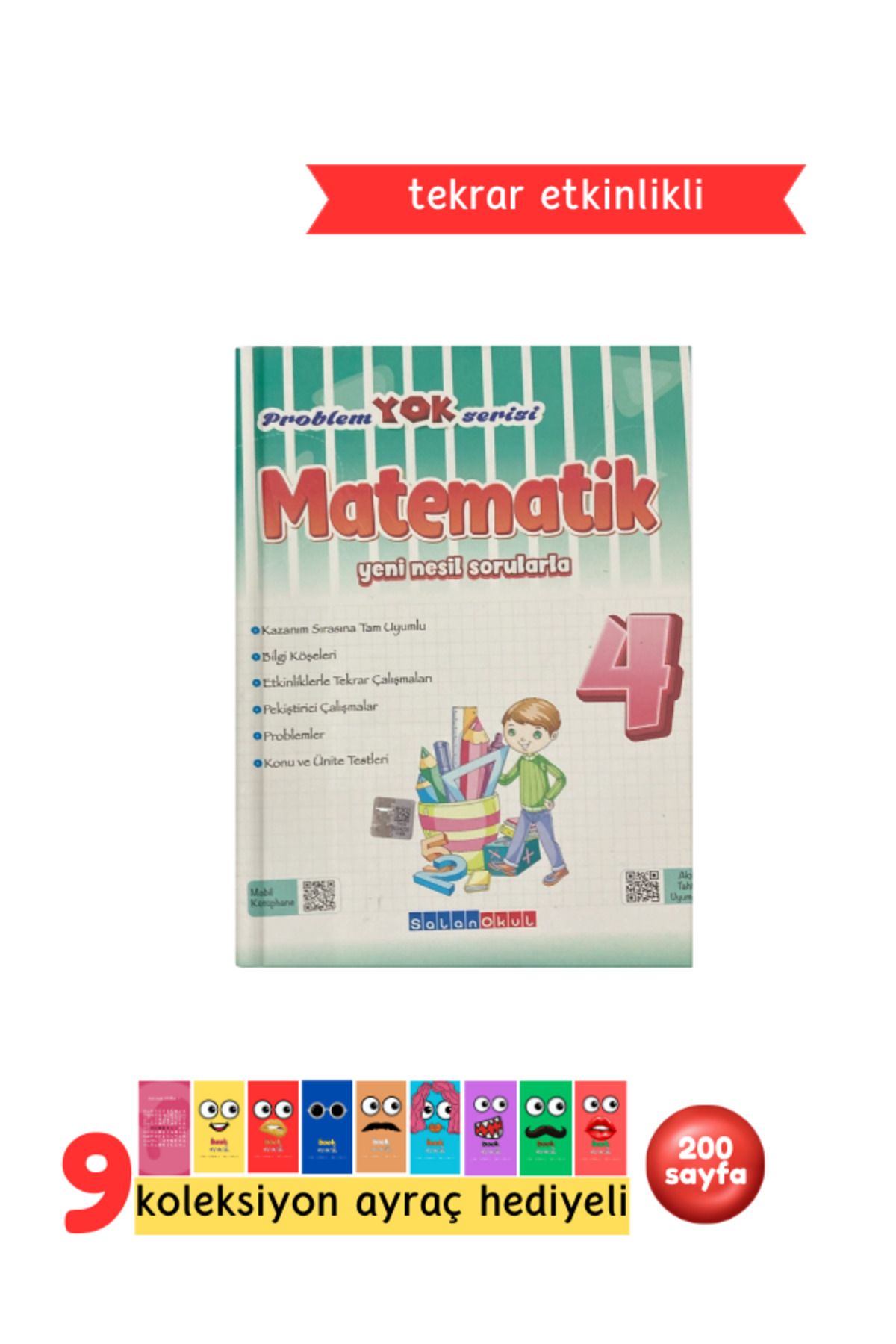Pembe Yayınevi Salan Yayınları 4.Sınıf Problem Yok Serisi Matematik Soru Bankası