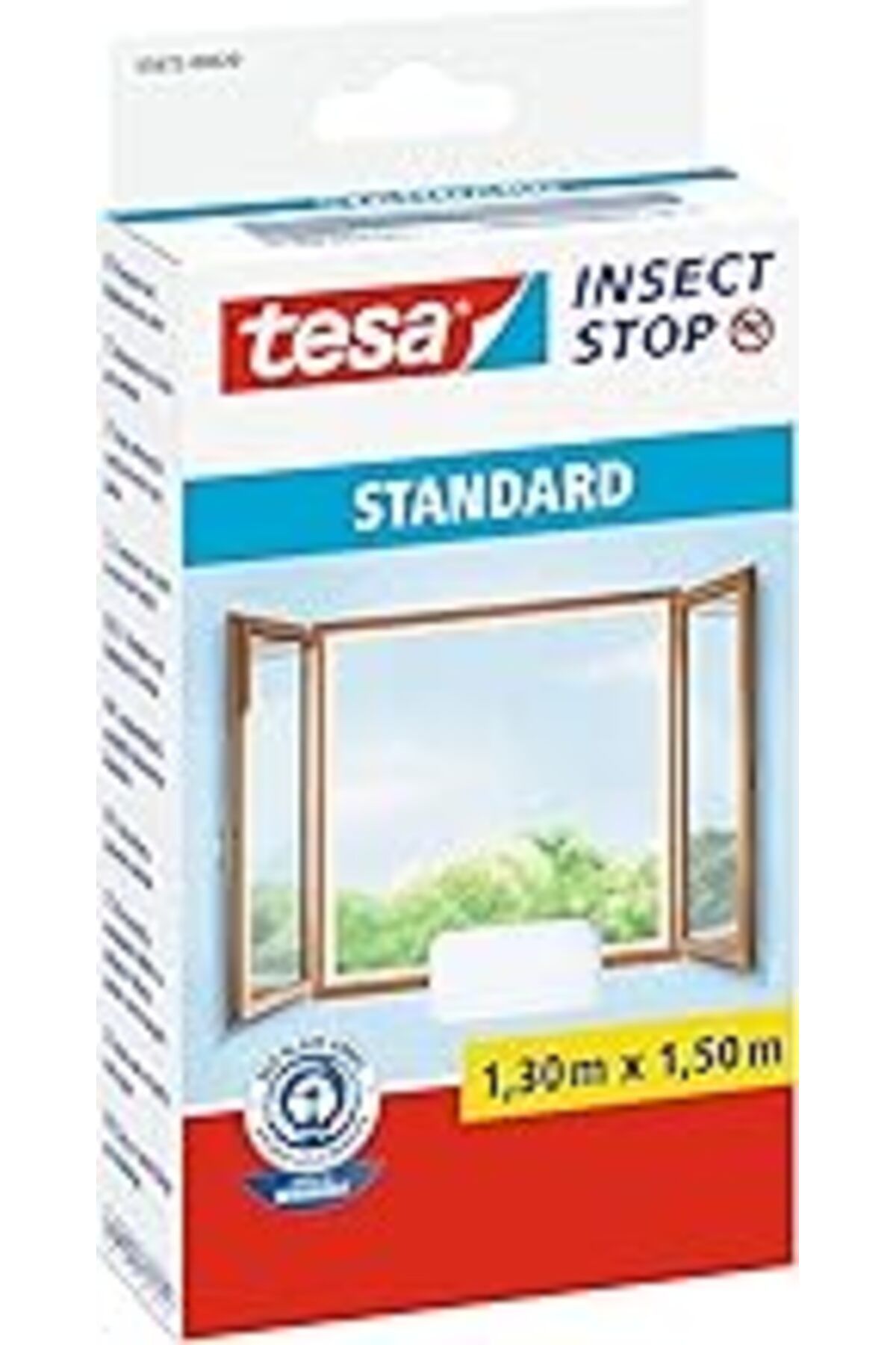 Pazarcan Tesa Insect Stop Standart Pencere Sinekliği, Kesilebilir, Delmeden Sivrisinek Koruması, 1 X Beyaz S