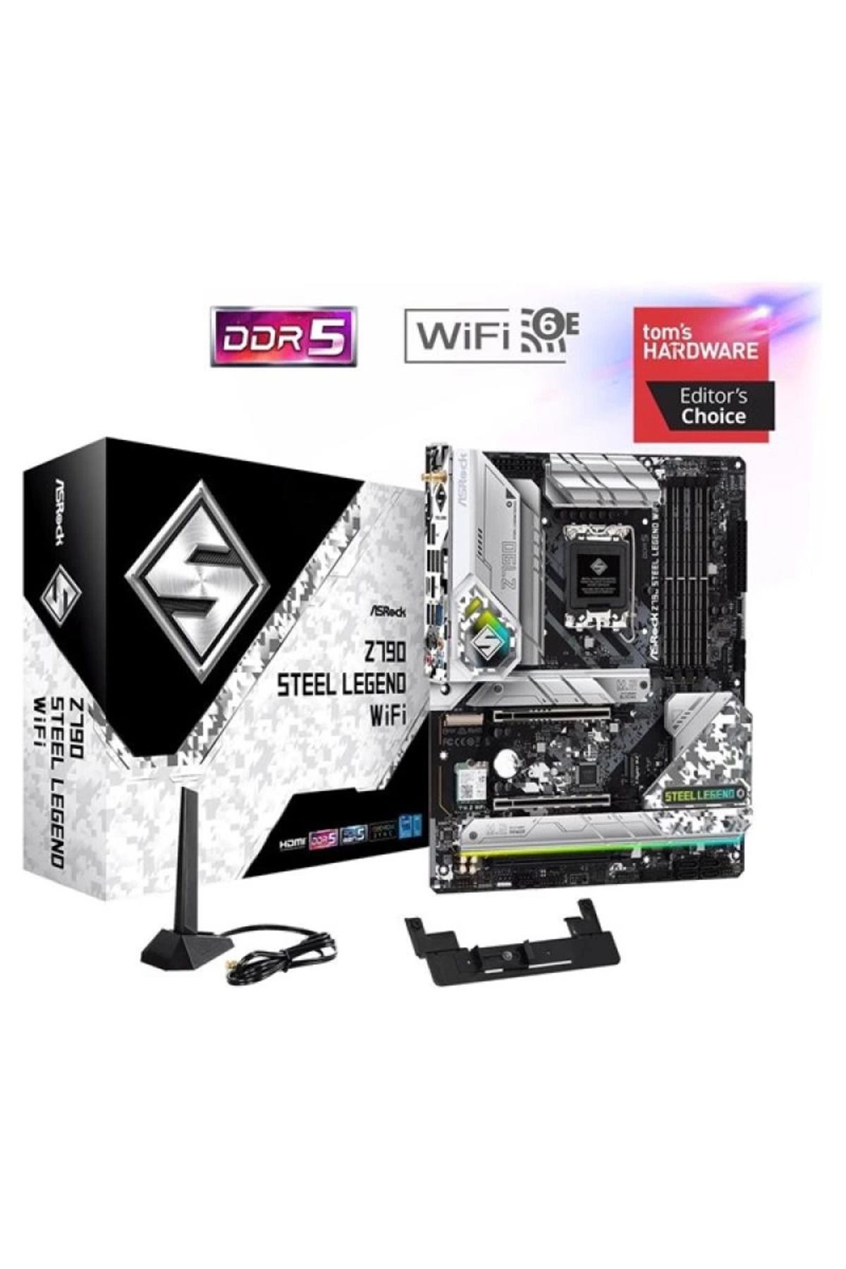 PolarBear Lab Asrock Z790 Steel Legend Wifi-6E Ddr5 Hdmi-Dp Pcie 5.0 1700P Atx