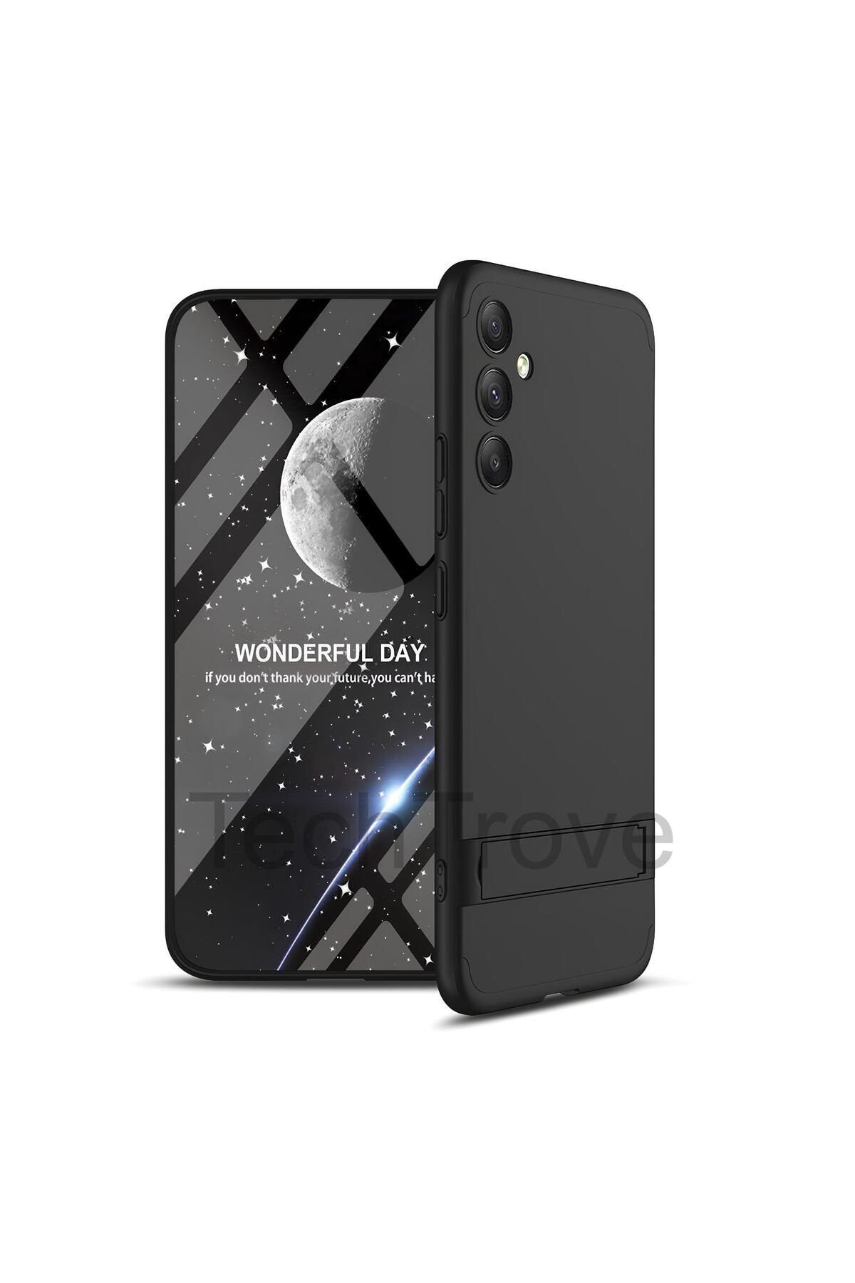 TechTrove Galaxy A34 Kılıf Kamera Korumalı Dikey Standlı Ays Kapak