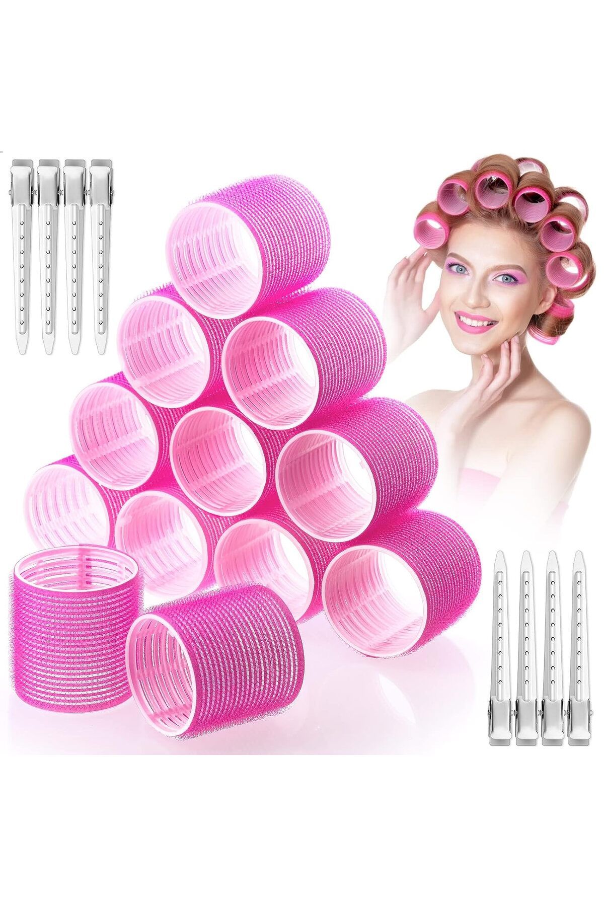 Regal Bliss Bigudiuri Profesionale De Par Regal Bliss Cu Arici Pentru Volum Indelungat Si Bucle Rezistente,roz - One Size