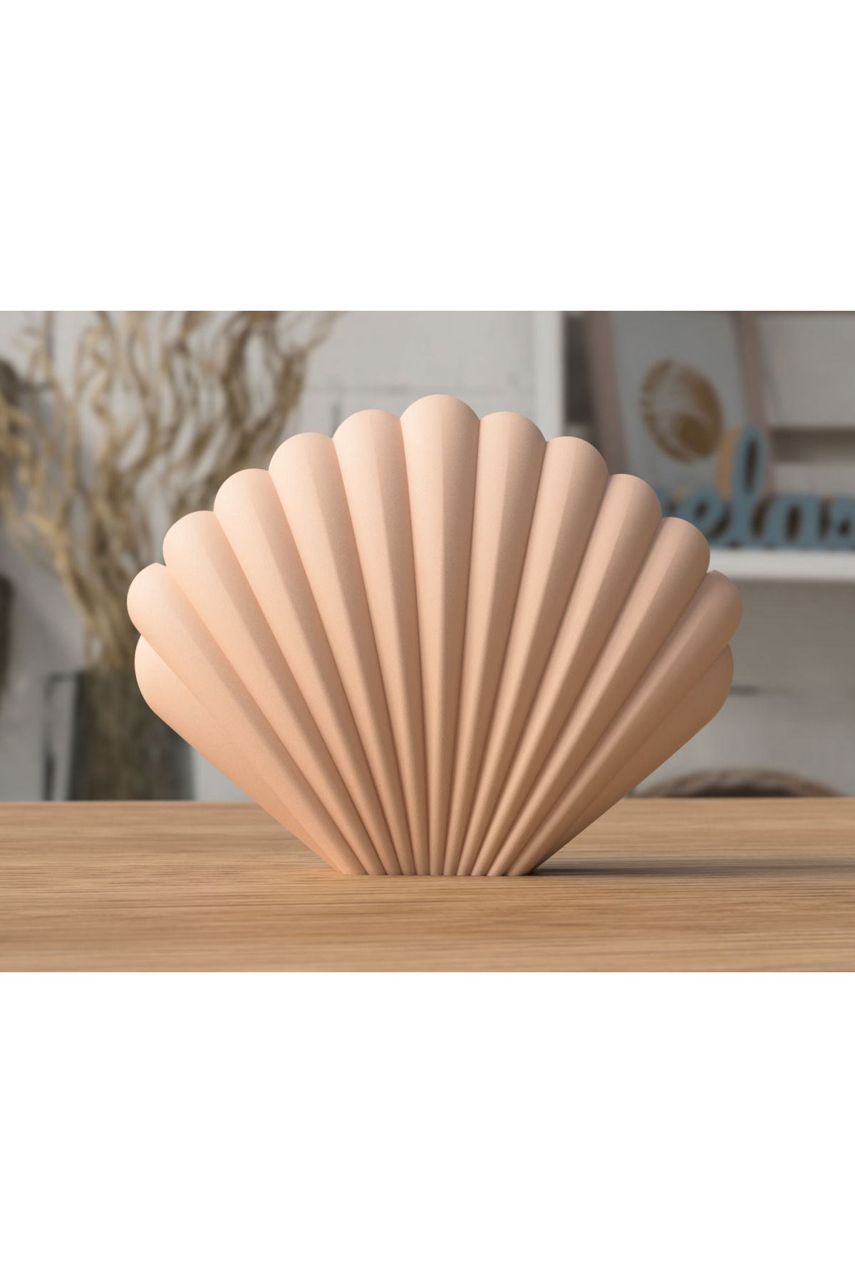 Lunera Accessories 3D Deniz Kabuğu Vazo | Modern Dekoratif Obje | Estetik ve Şık Tasarım