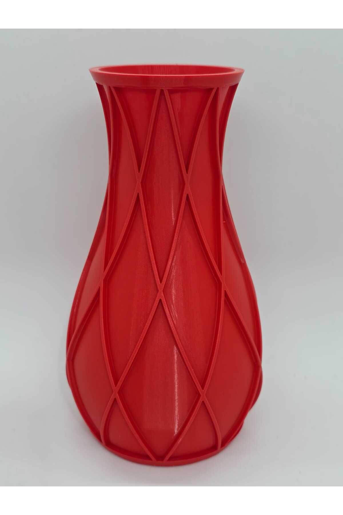 CEVİZ DİZAYN KOPYA - CEVİZDİZAYN RENGARENK LARGE VAZO EV MASA DEKORASYON Yükseklik 9cmx9cmx17cm
