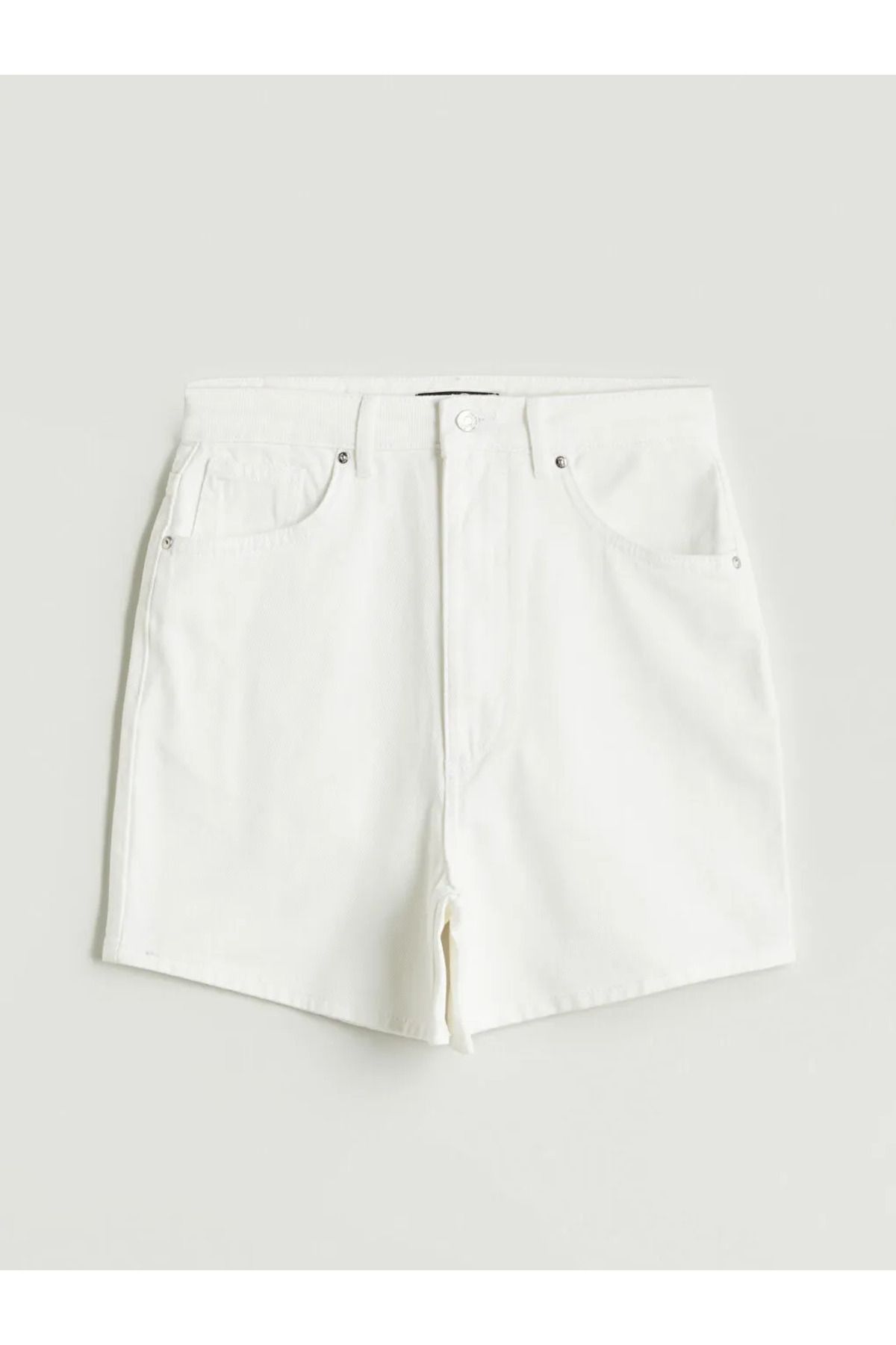 LC Waikiki XSIDE Beyaz Standart Fit Kadın Jean Şort