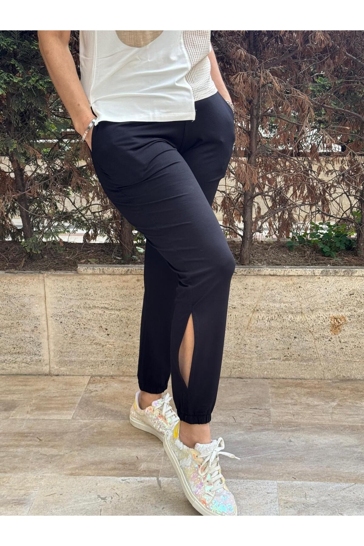 DAIDO Paçaları Yırtmaçlı Basic Pantolon