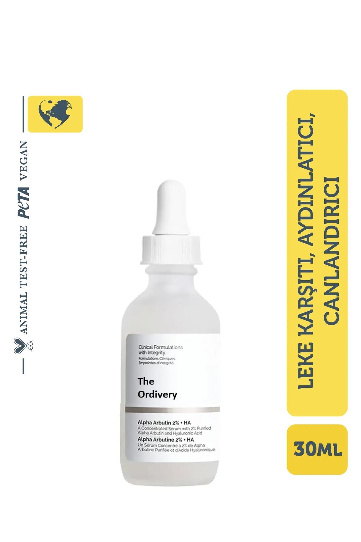 The Ordivery Leke Karşıtı Arbutin Cilt Bakım Serumu 30 Ml (arbutin %2 + Hyaluronic Acid)