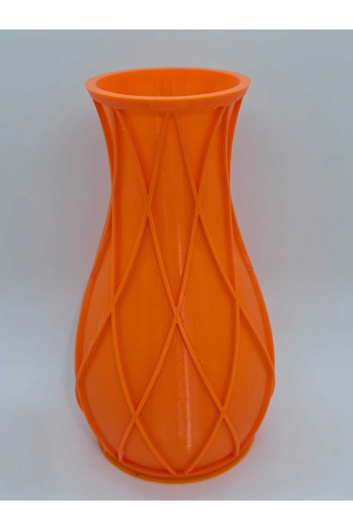 CEVİZ DİZAYN KOPYA - CEVİZDİZAYN RENGARENK LARGE VAZO EV MASA DEKORASYON Yükseklik 9cmx9cmx17cm