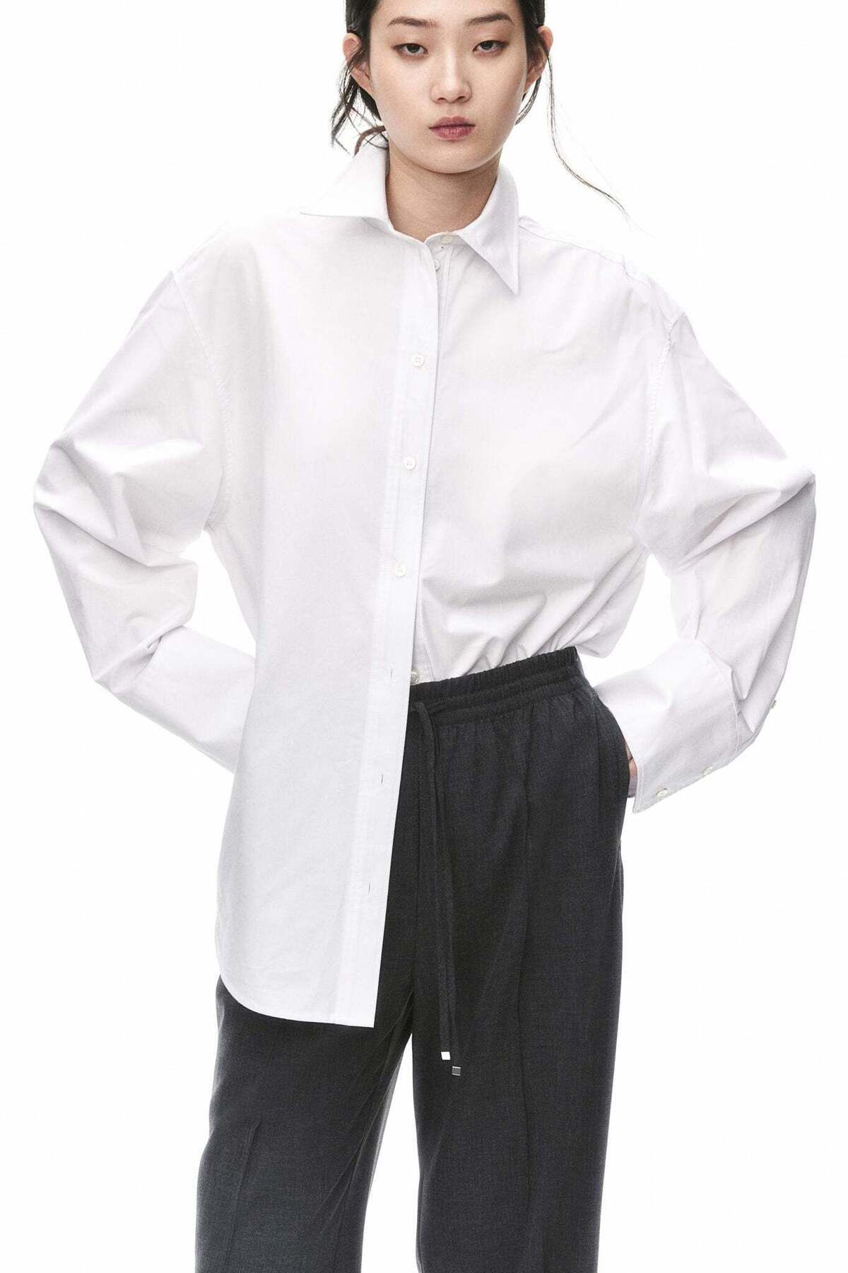 H&M-Tailored drawstring trousers 3