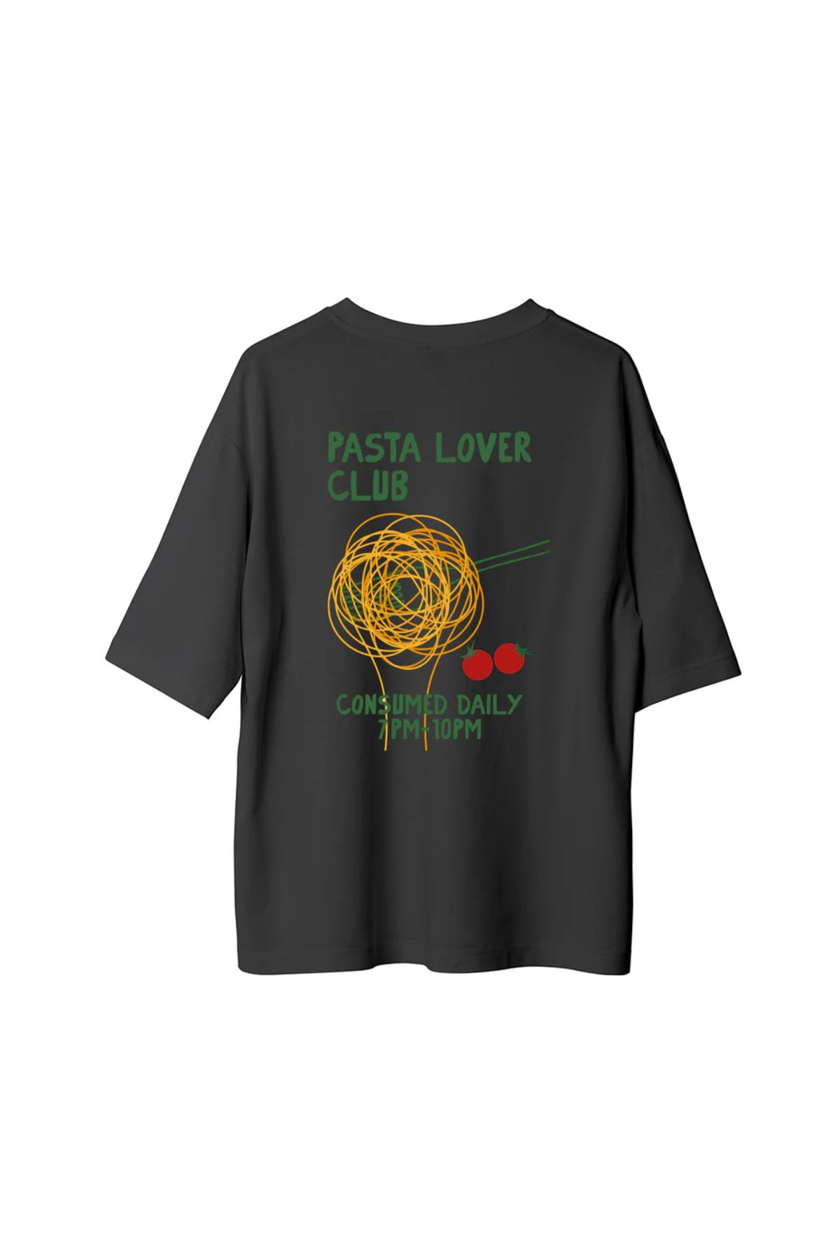 Koklonmoda Unisex Pasta Baskılı Oversize T-Shirt