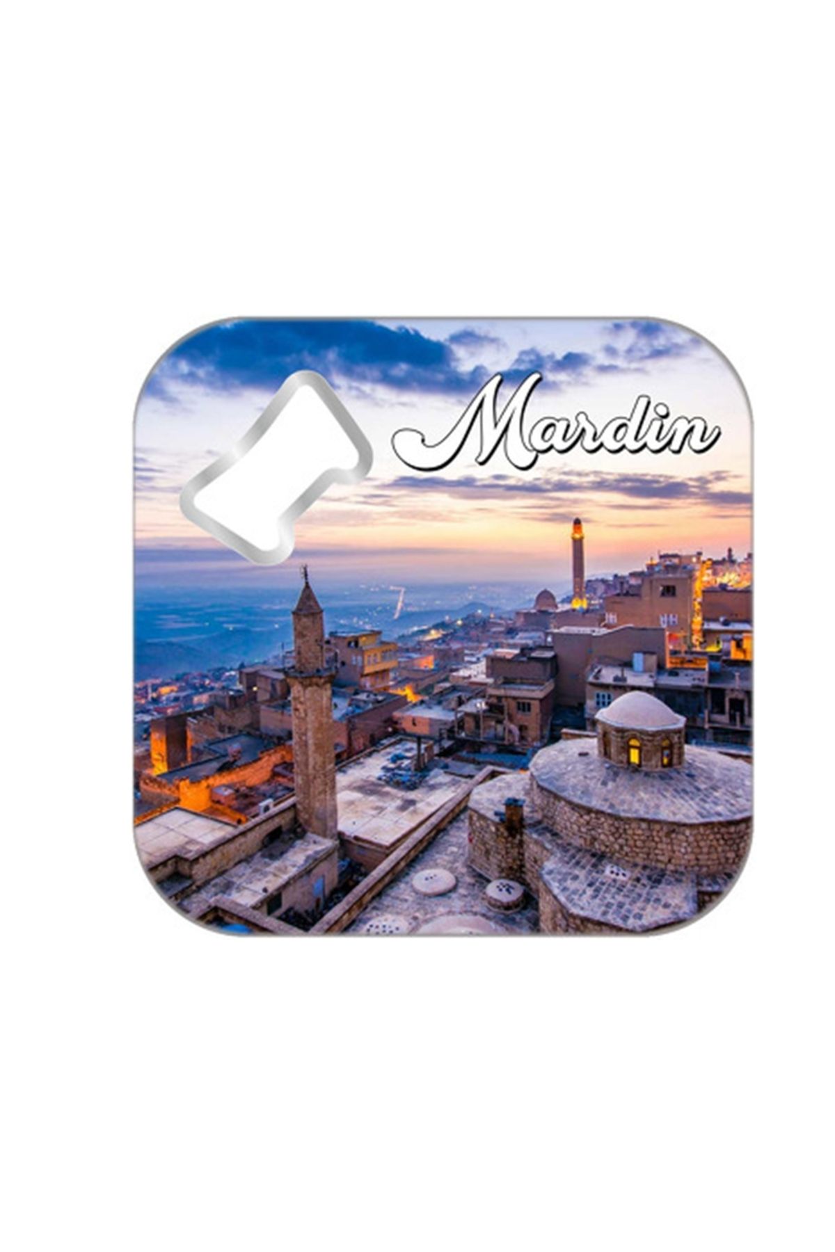 MardinSepet Mardin Temalı Kare Magnet Açacak