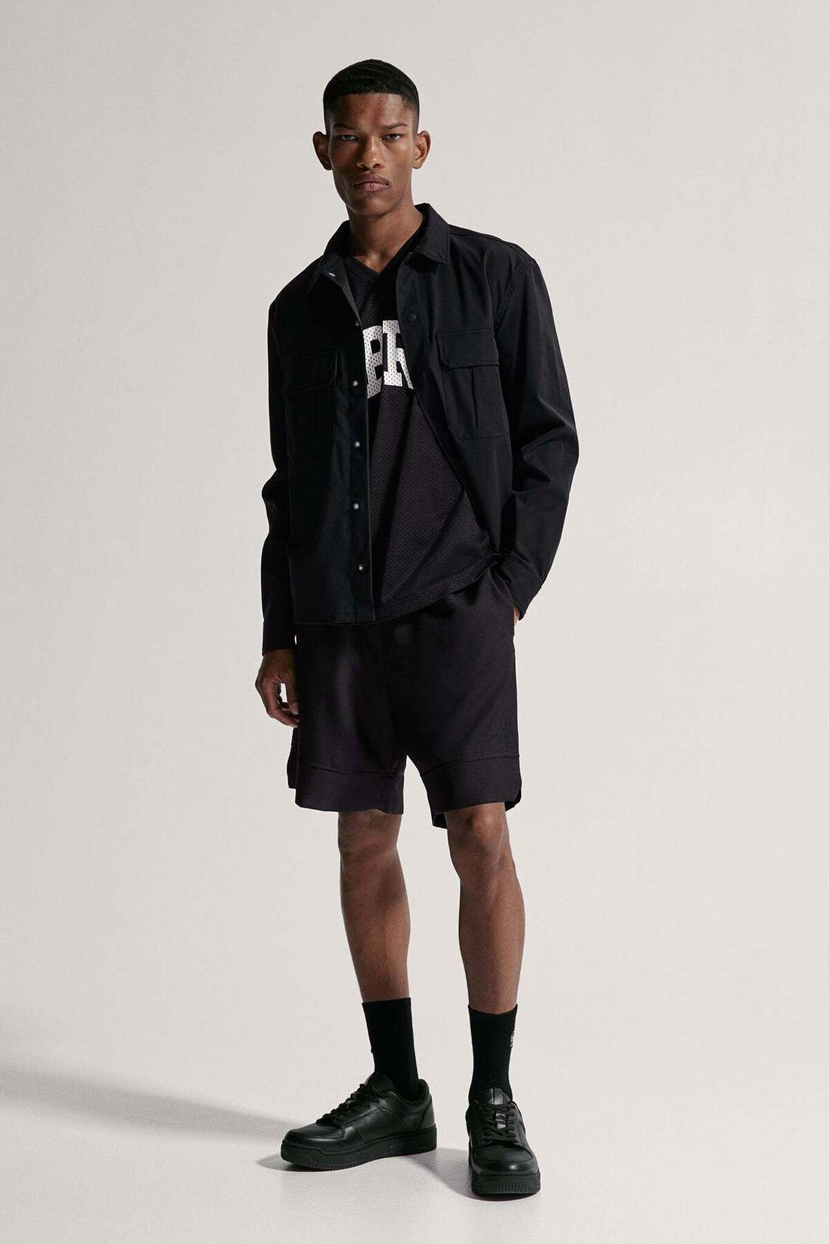 H&M-Regular Fit Utility overshirt 3