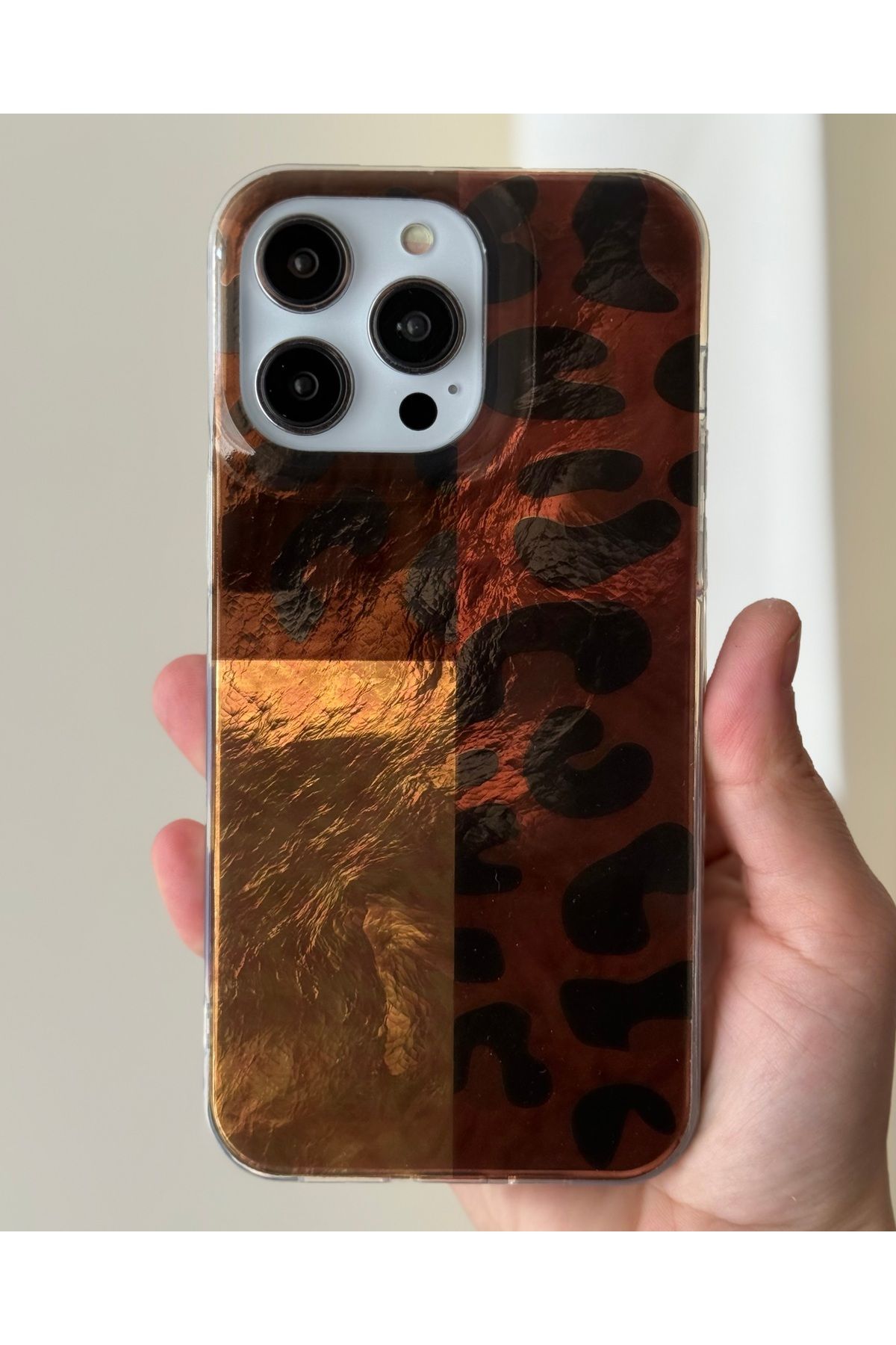 FİŞNEİLETİŞİM İPHONE 16 PROMAX UYUMLU DESENLİ LEOPARLI KILIF 2