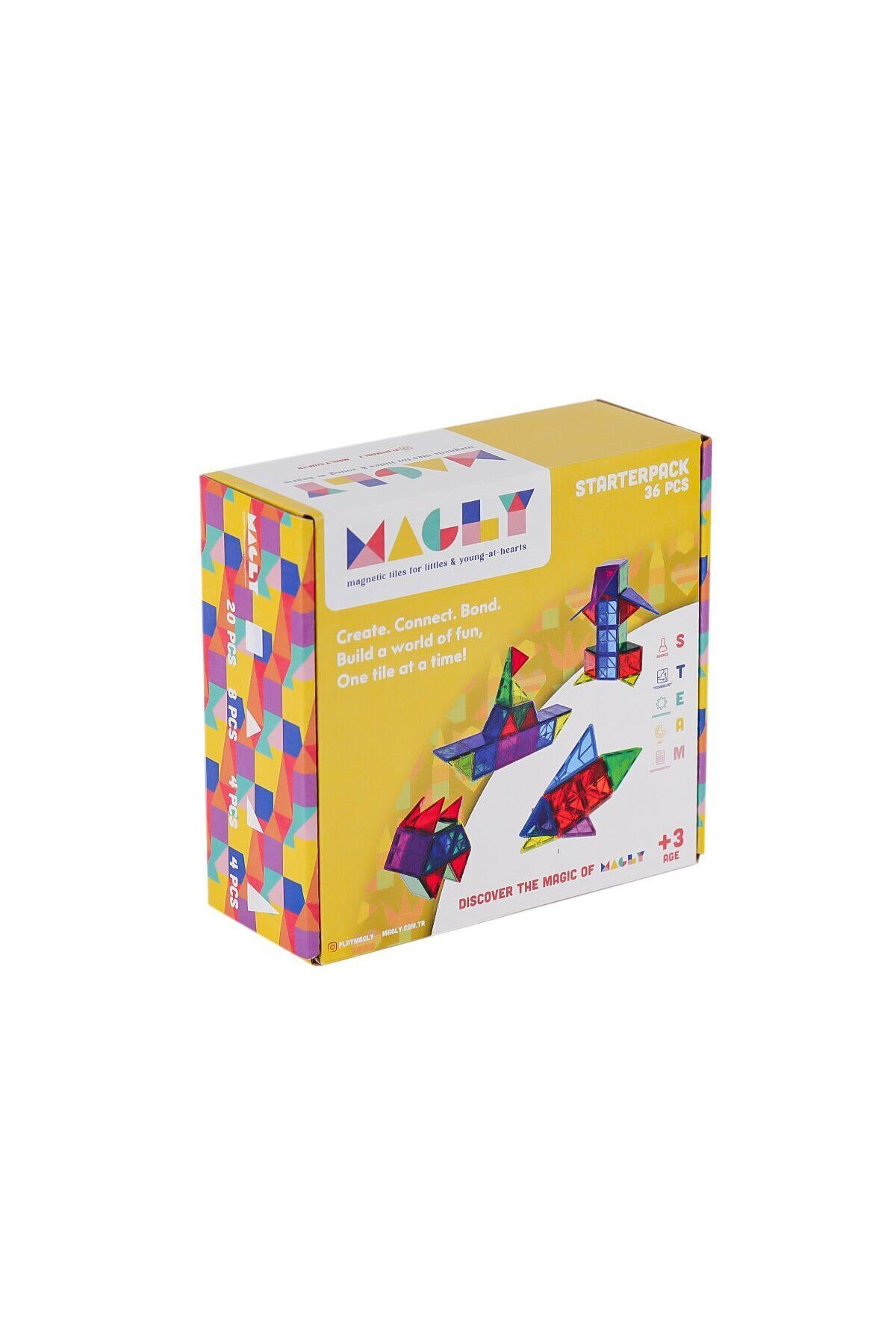 Gepettoys MLG-36 Manyetik Blok 36 Parça -Gepettoys