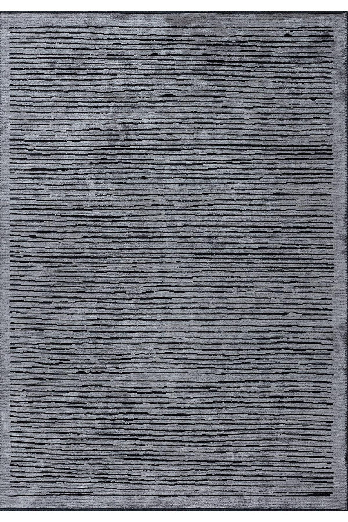 BM Home STRIPE SİYAH - AÇIK GRİ 200X300 CM HALI