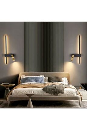 Avizen Lighting Project Dekoratif Gold Kaplamalı Samsung Ledli Duvar Aplik Gü...