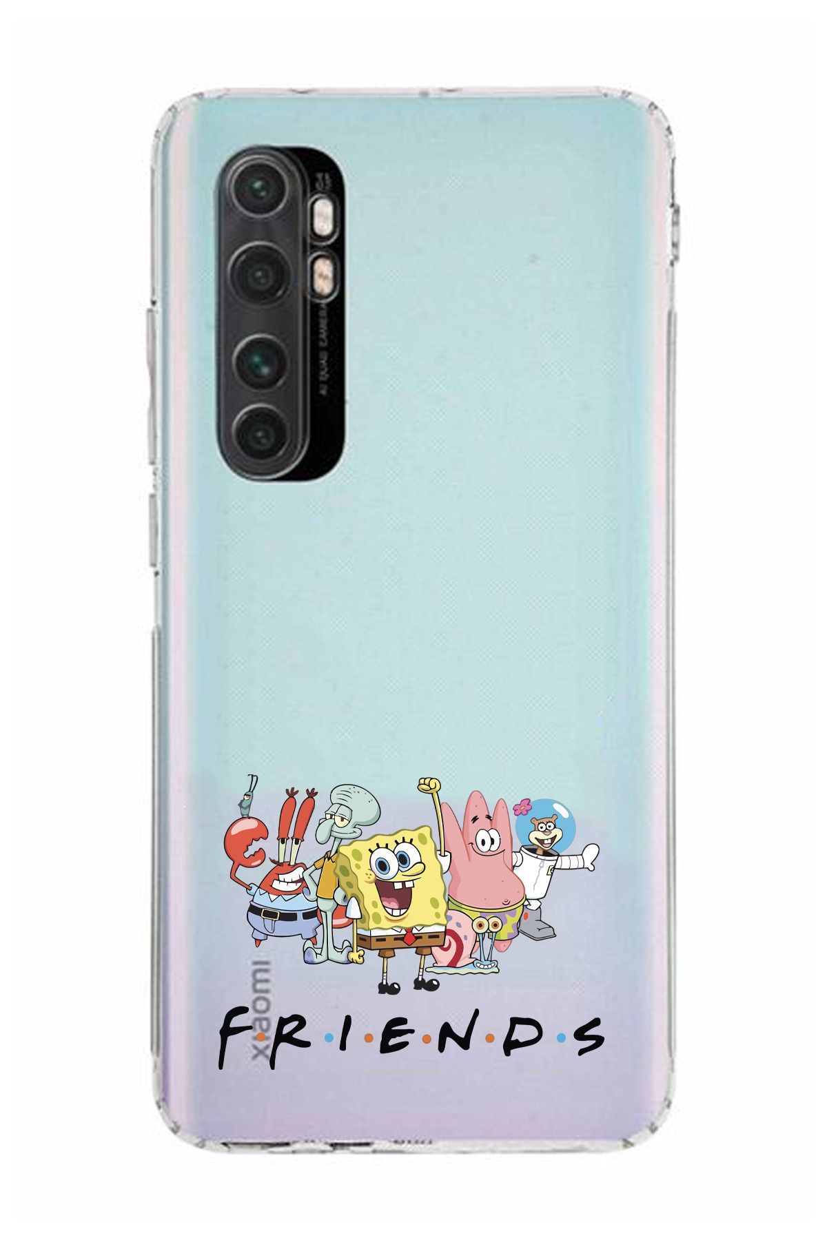moonset Xiaomi Mi Note 10 Lite Uyumlu Friends Tasarımlı Baskılı Şeffaf Telefon Kılıfı