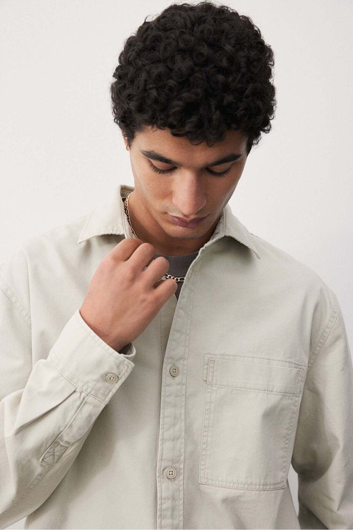 H&M-Regular Fit Twill overshirt 7