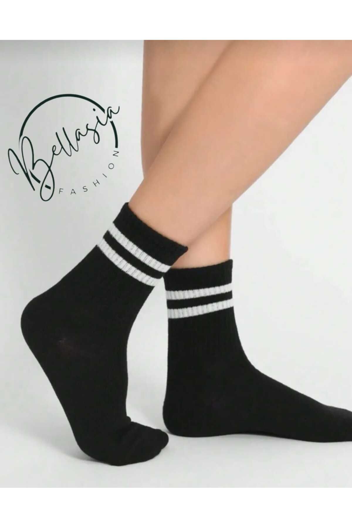 bellasia 10'lu Yarım Kolej Çorap Unisex