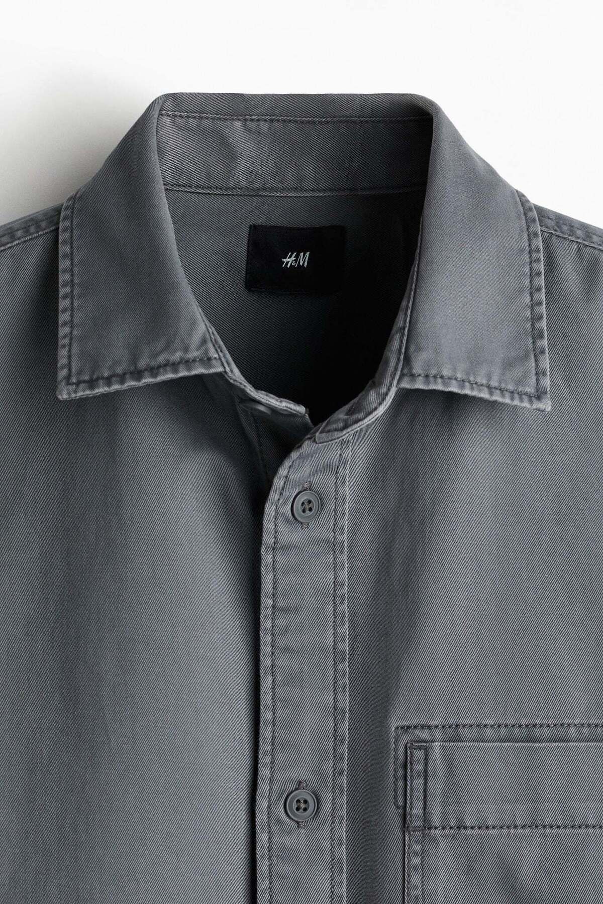 H&M-Regular Fit Twill overshirt 6