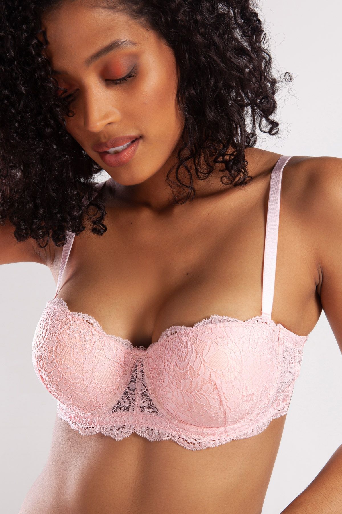 emosavm G.colors Push Up Strapless Bra, Açık Pembe Konforlu Ve Şık Sütyen