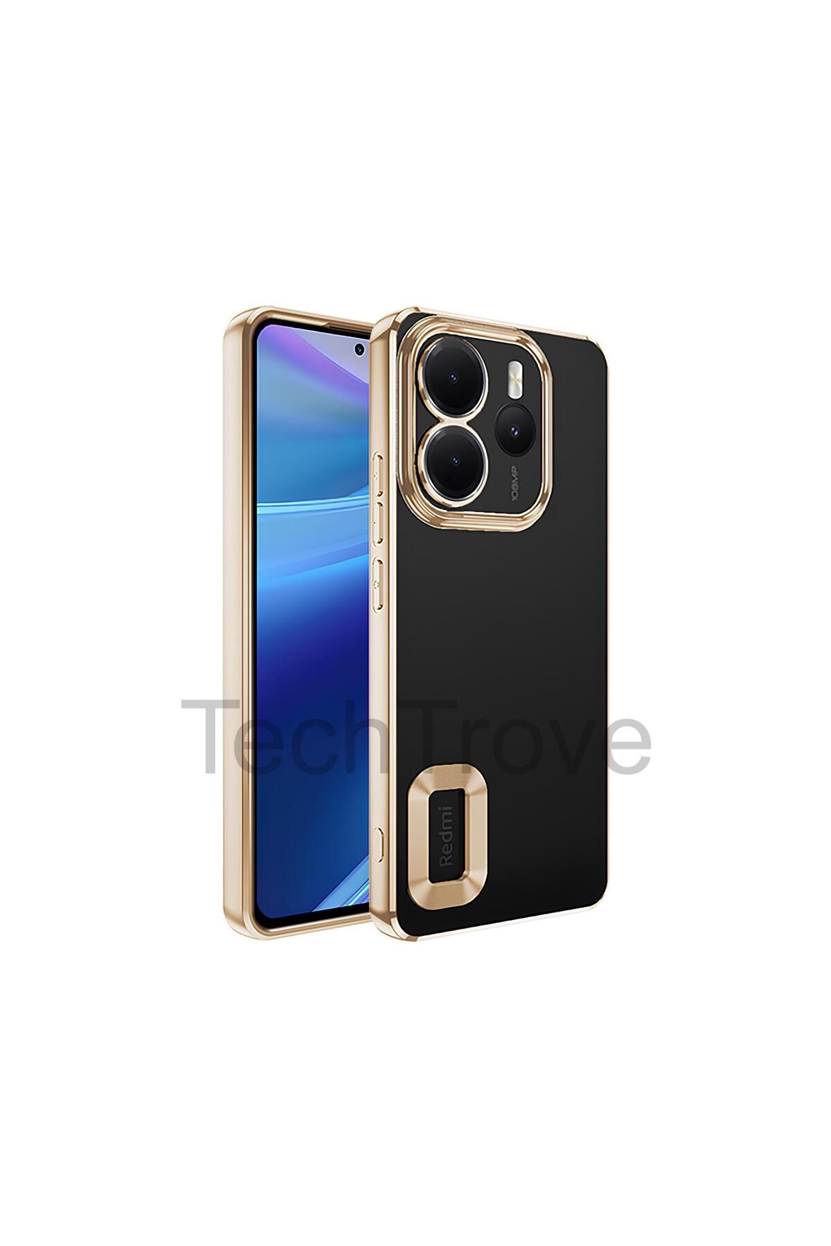 TechTrove Xiaomi Redmi Note 14 4G Kılıf Kamera Korumalı Logo Gösteren Renkli Tasarımlı Kapak