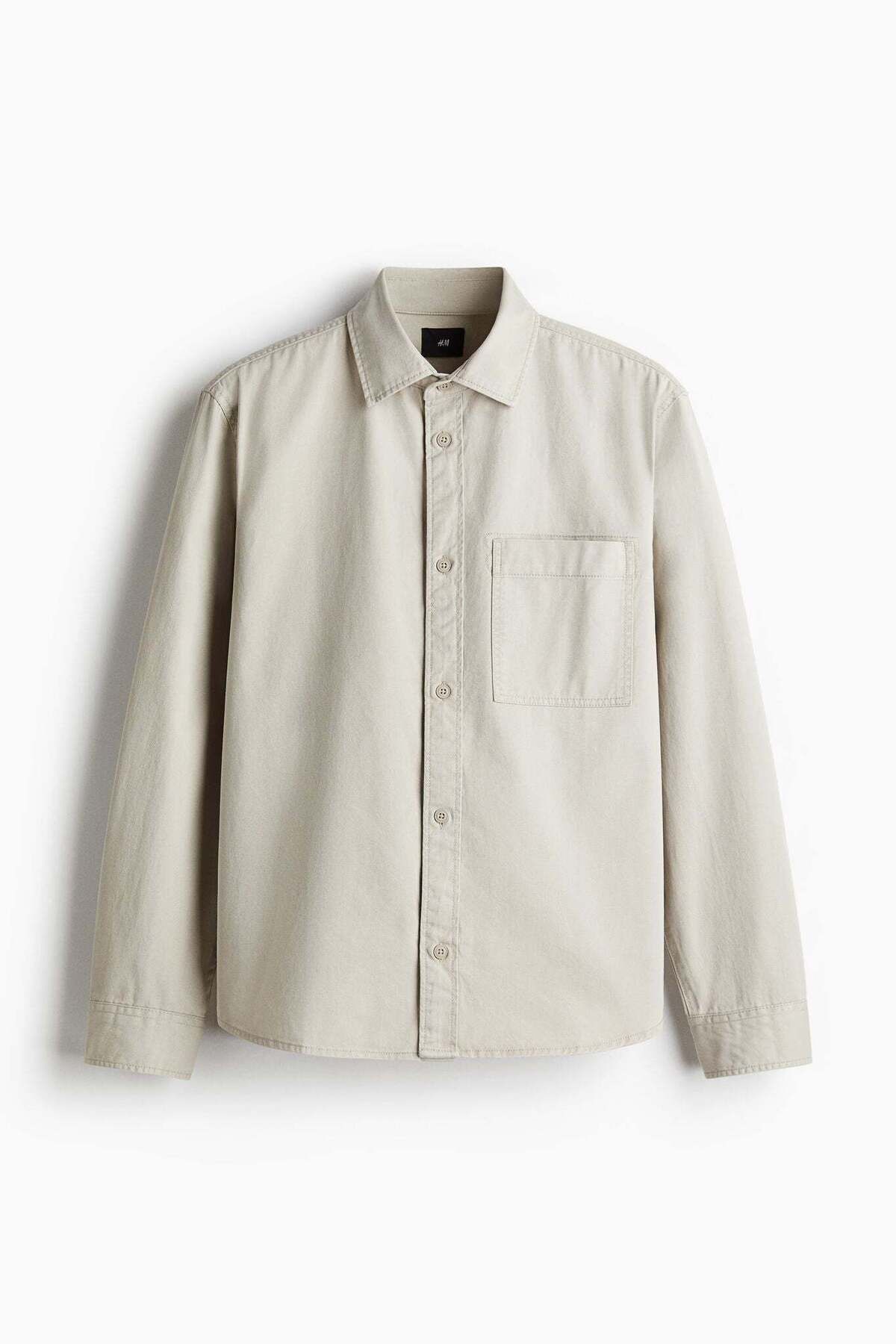 H&M-Regular Fit Twill overshirt 8