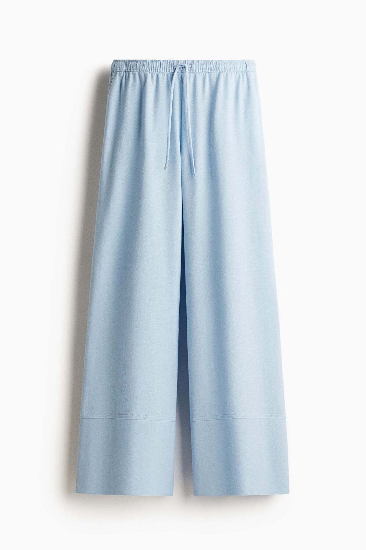 H&M-Linen-blend drawstring trousers 8
