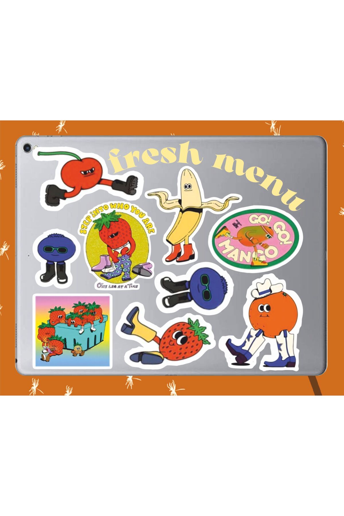hediyenebak Fresh Menü Sticker Seti | Laptop Ajanda PC Tablet Telefon Defter Etiket Bullet Journal
