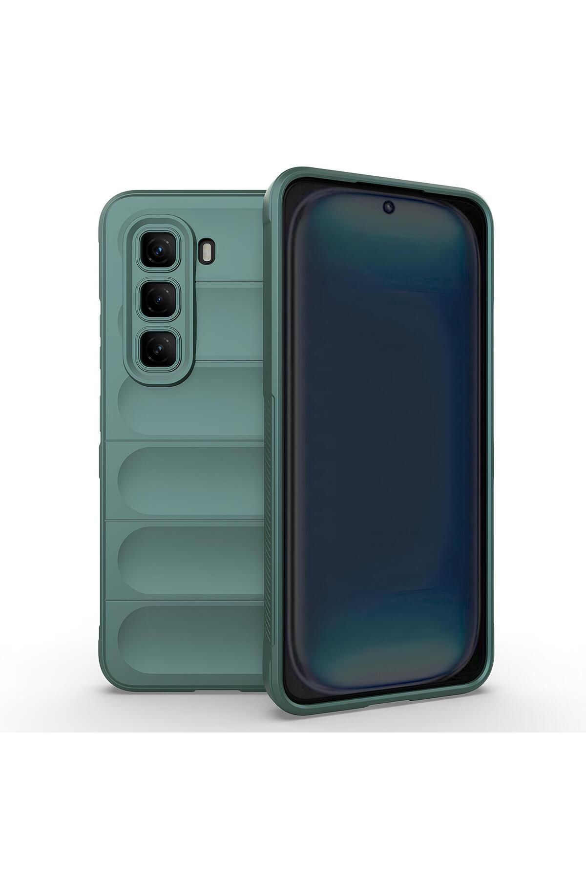 TechTrove İnfinix Hot 50 4G Kılıf Esnek TPU Oyuklu Arka Yüzey Tasarımlı Silikon Kapak