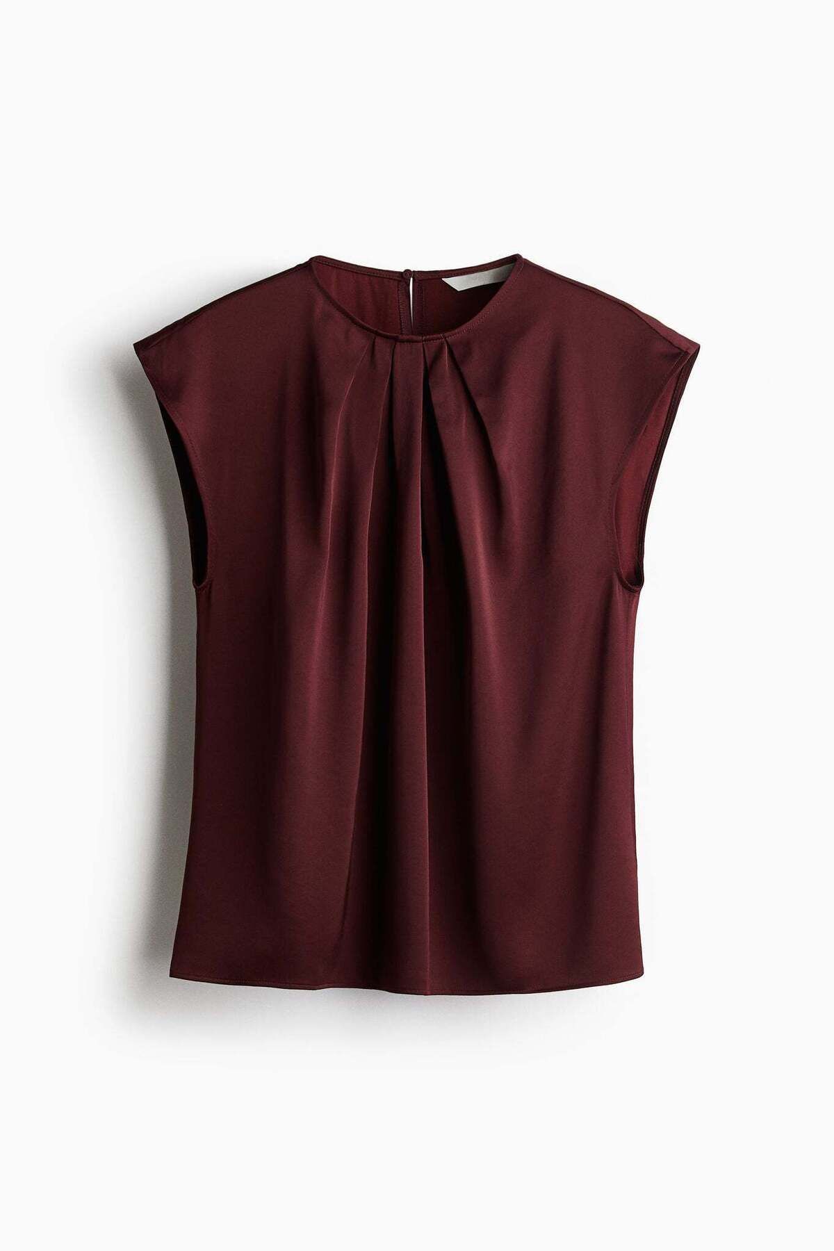 H&M-Pleat-front Blouse 5